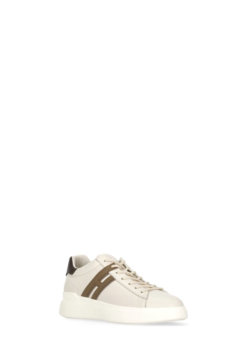 Hogan Sneakers Ivory Cow Leather Sole: Rubber