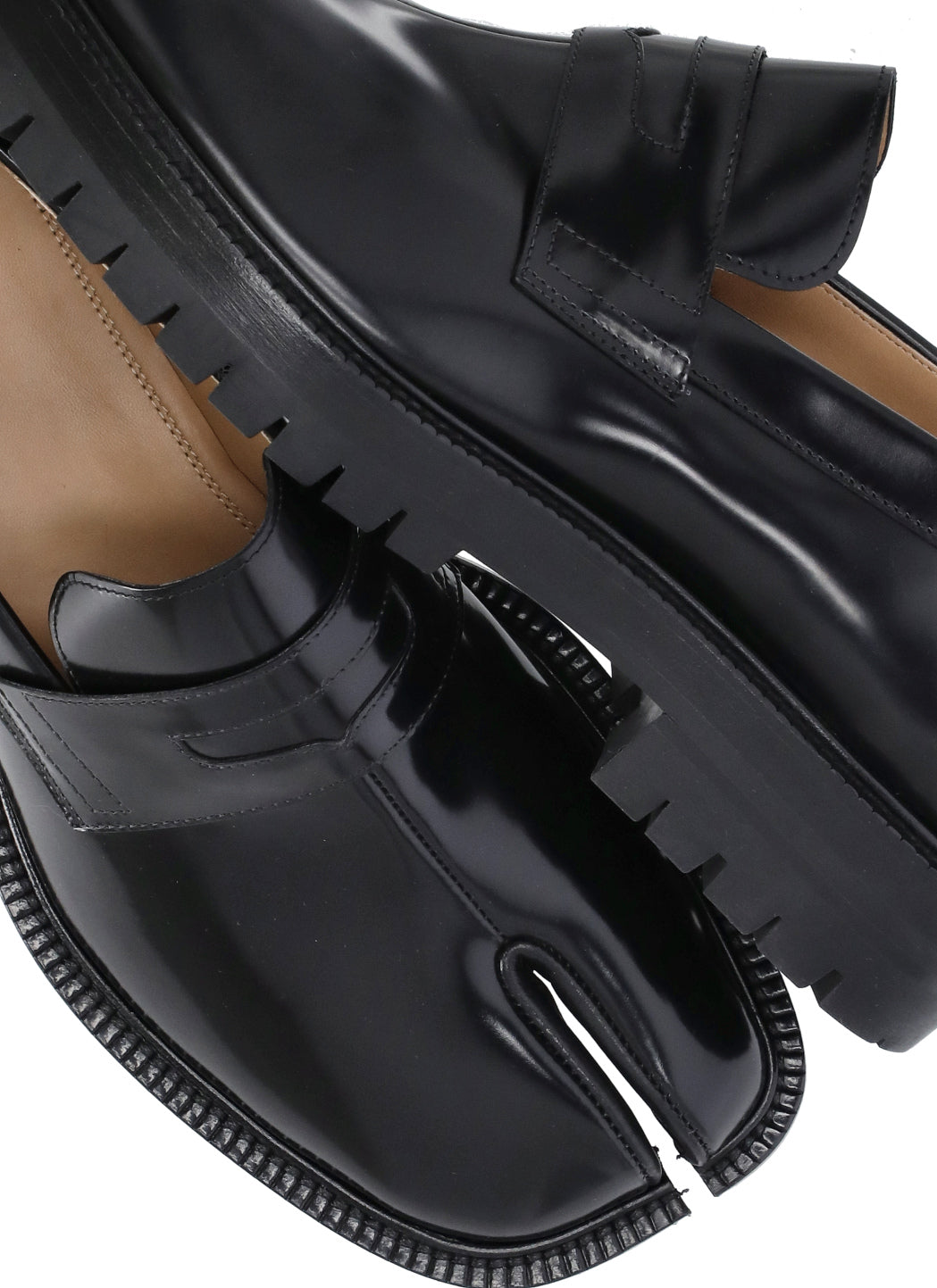 Maison Margiela Flat shoes Black Calfskin Lining: Lambskin