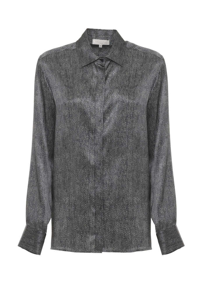 Antonelli Firenze Shirts Black Silk