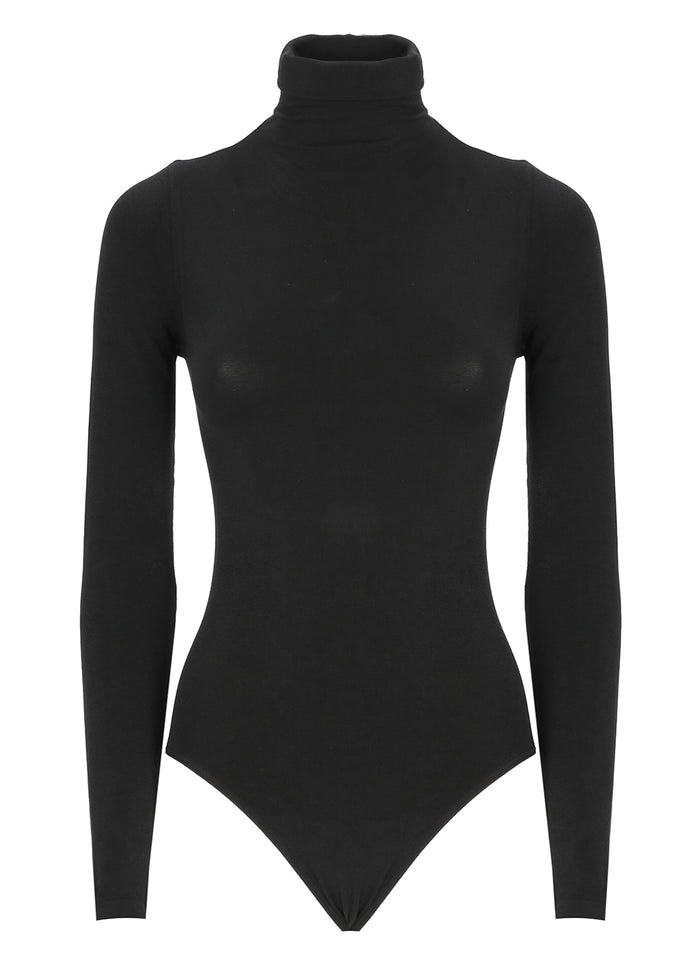 Wolford Top Black Cotton Polyamide Elastane