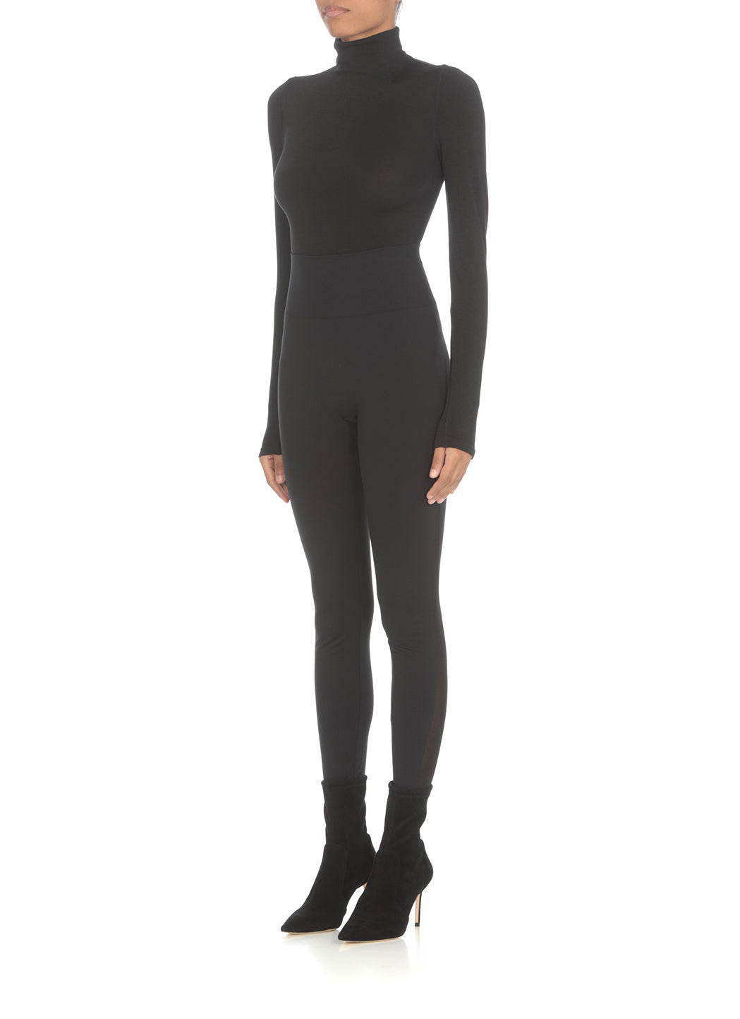 Wolford Top Black Cotton Polyamide Elastane