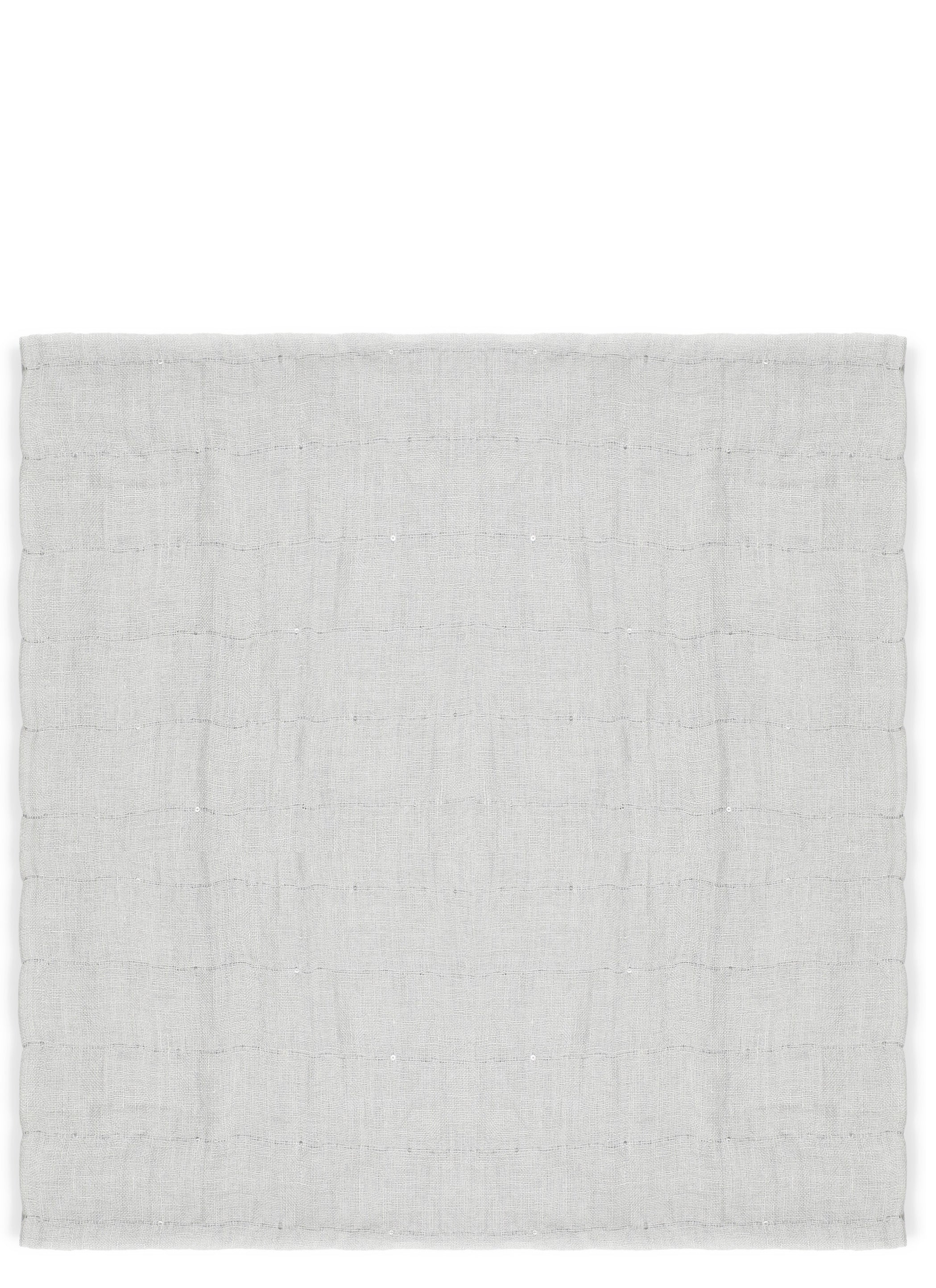 Panicale Scarfs Grey Linen Polyester