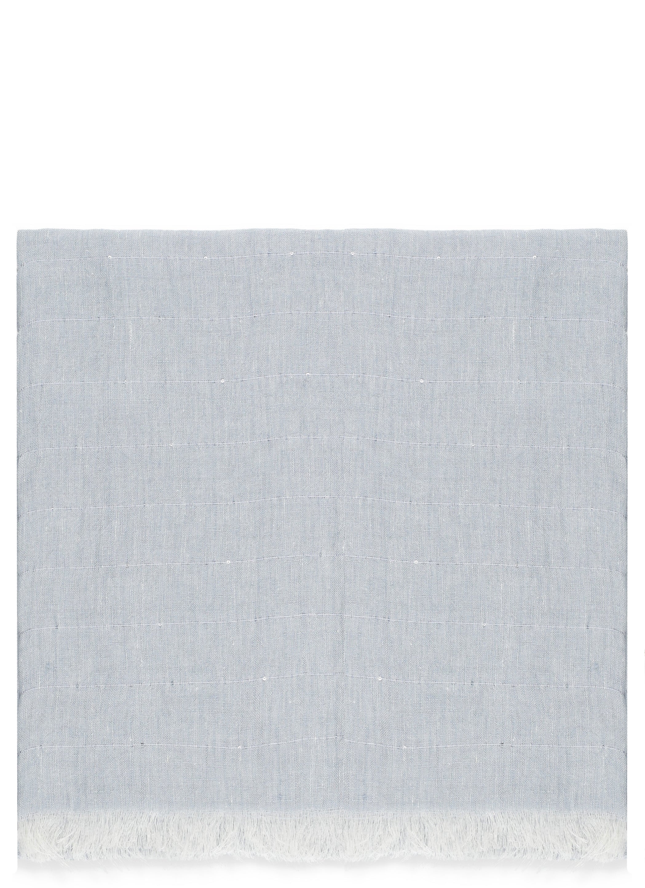 Panicale Scarfs Light Blue Linen Polyester