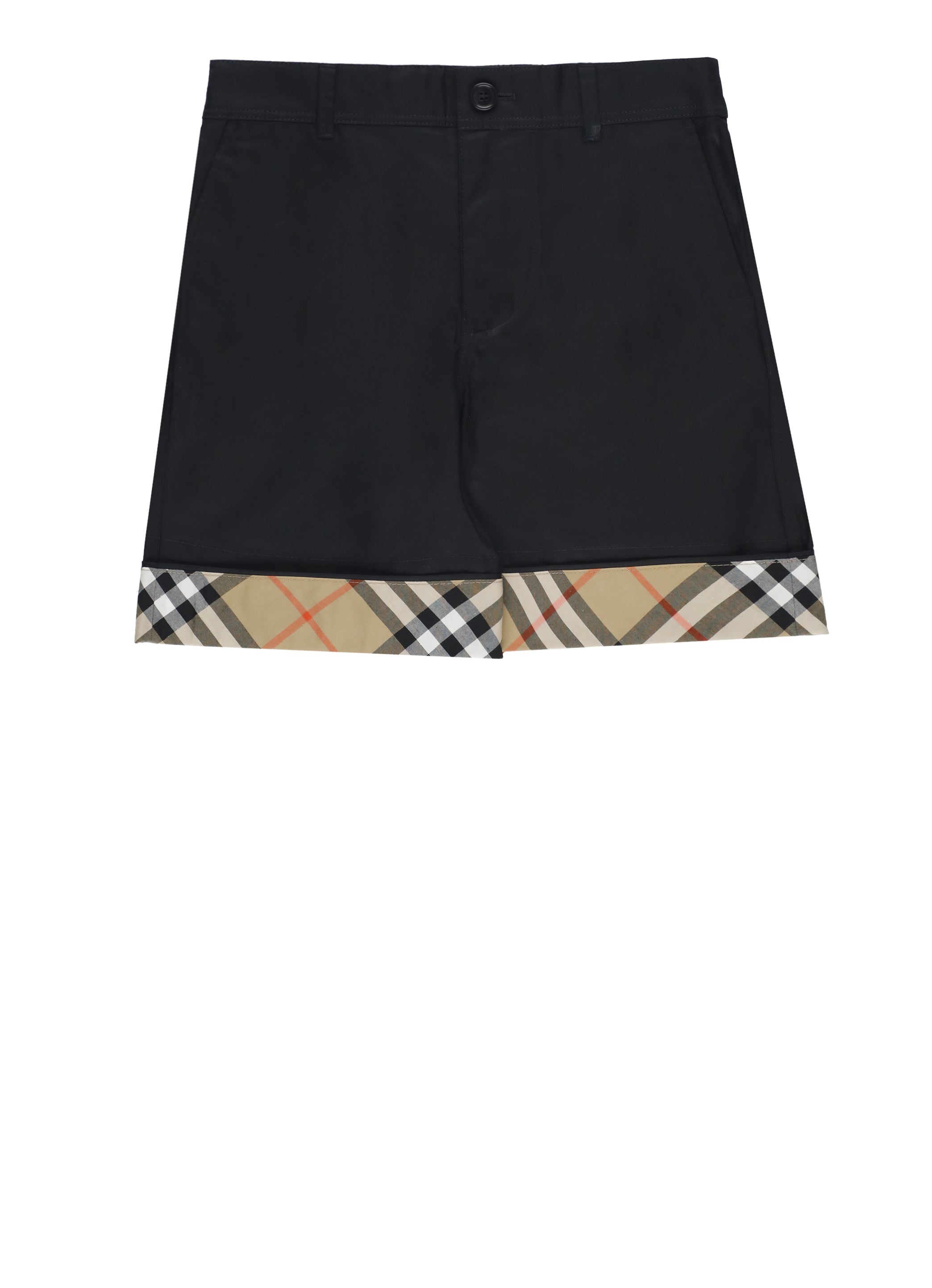 Burberry Kids Shorts Black Cotton