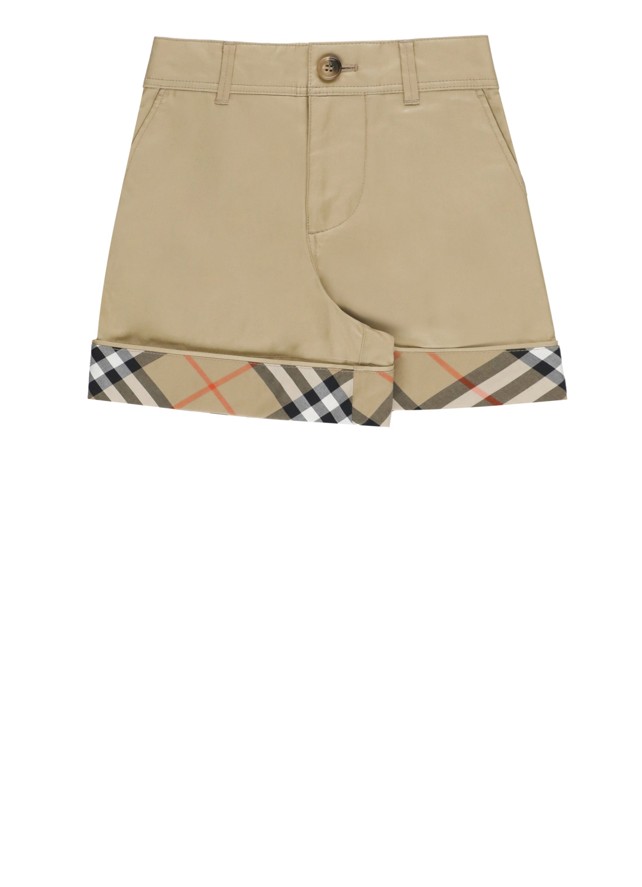 Burberry Shorts Beige Cotton