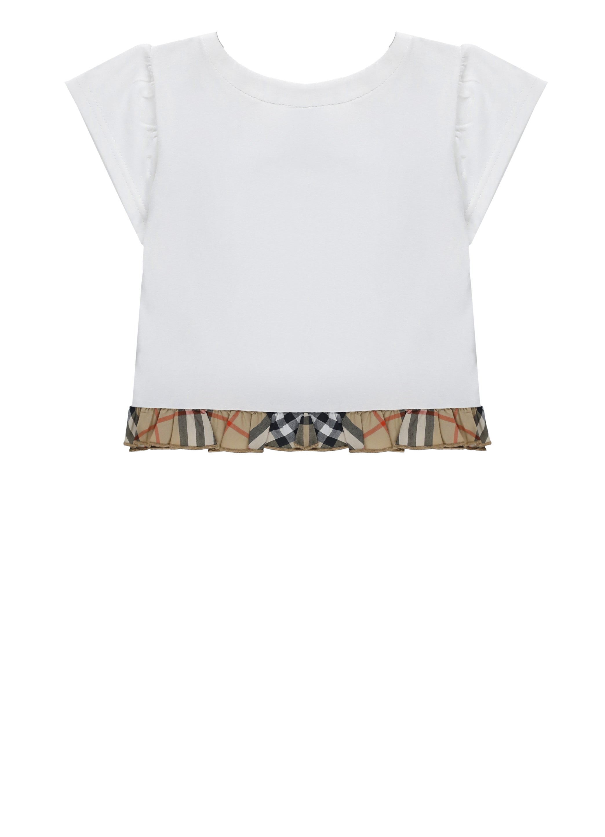 Burberry T-shirts and Polos White Cotton Elastane
