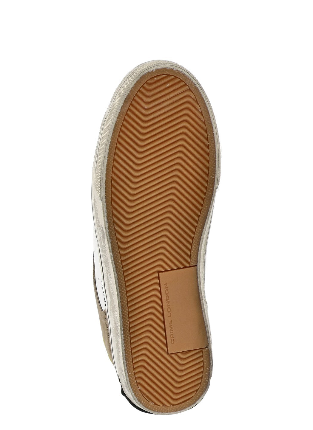 Crime London Sneakers White Cow Leather Sole: Rubber