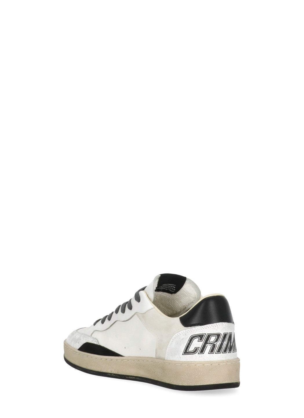 Crime London Sneakers White Cow Leather Sole: Rubber