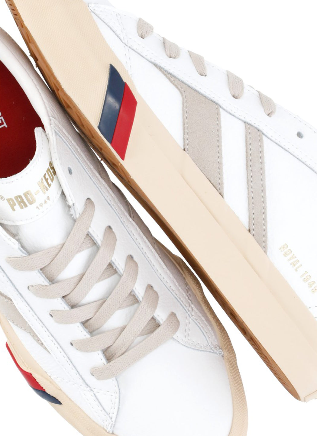 PRO-KEDS 1949 Sneakers White Cow Leather Sole: Rubber
