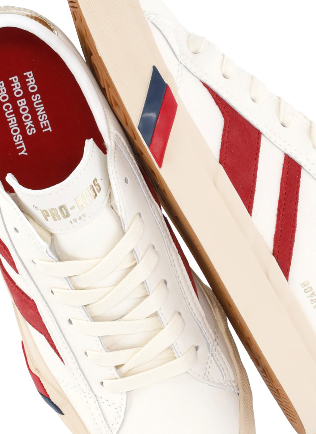 PRO-KEDS 1949 Sneakers White Cow Leather Sole: Rubber