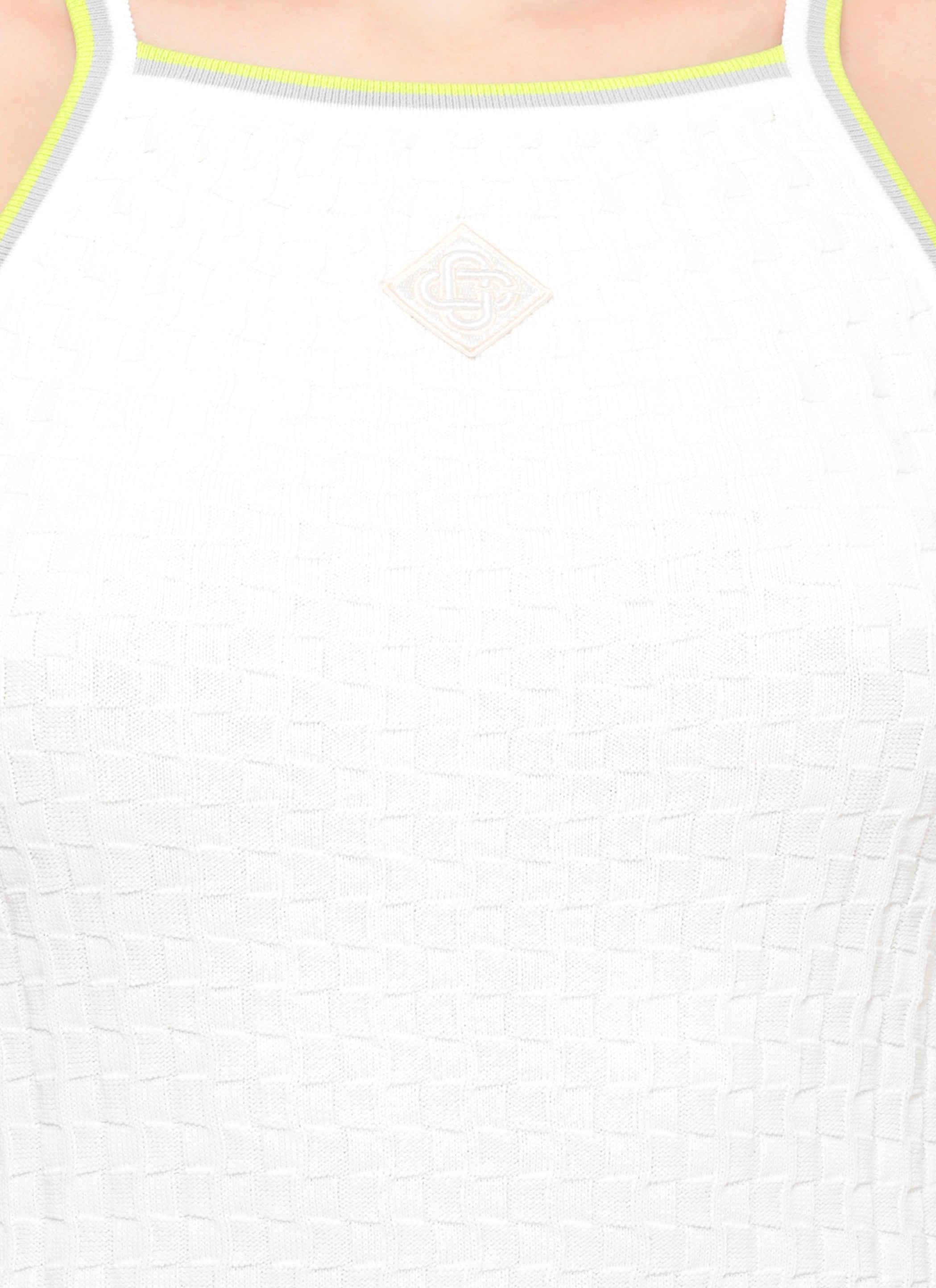 Casablanca Dresses White Viscose Polyamide