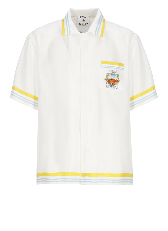 Casablanca Shirts White Silk