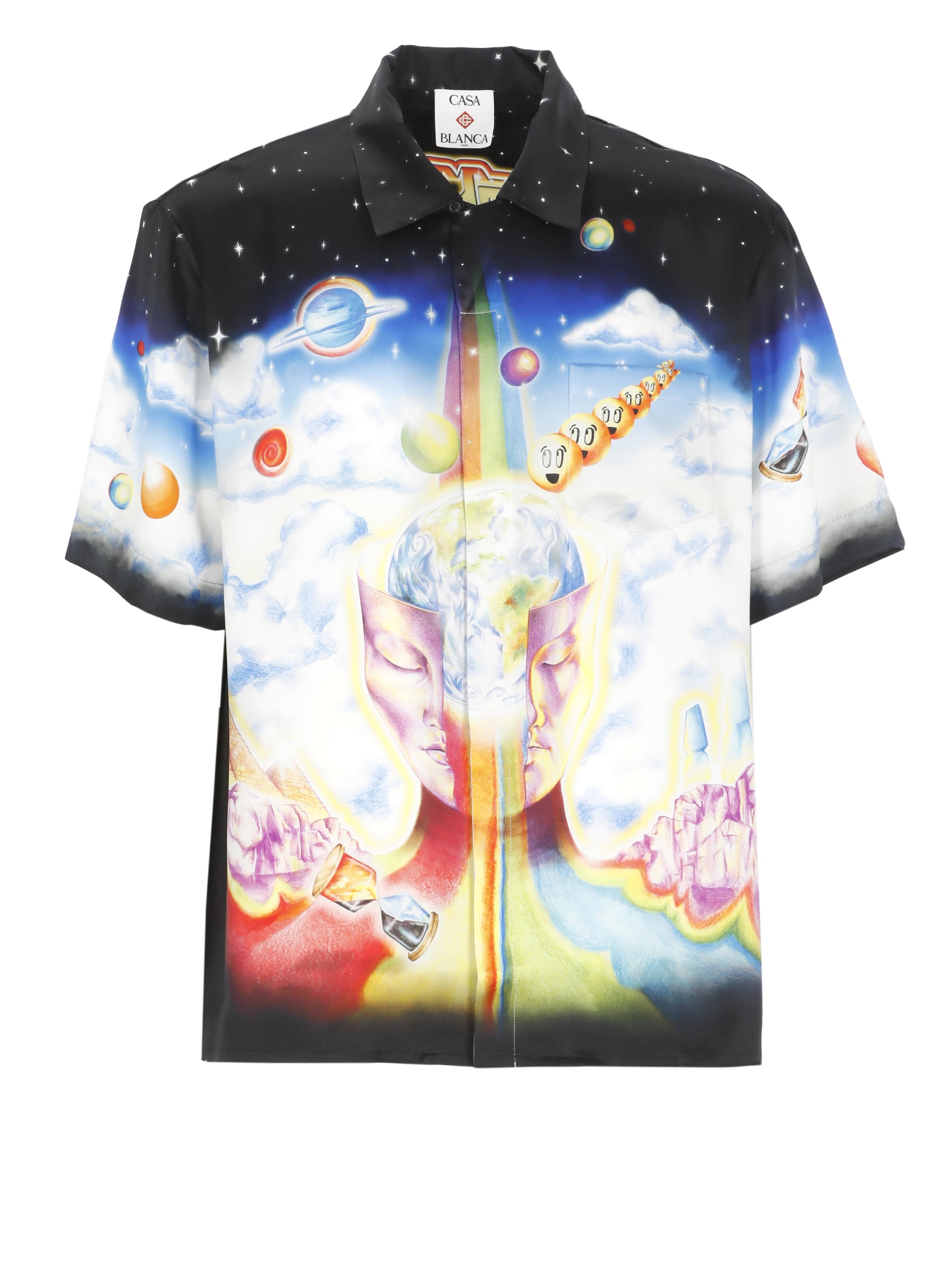 Casablanca Shirts Black Silk
