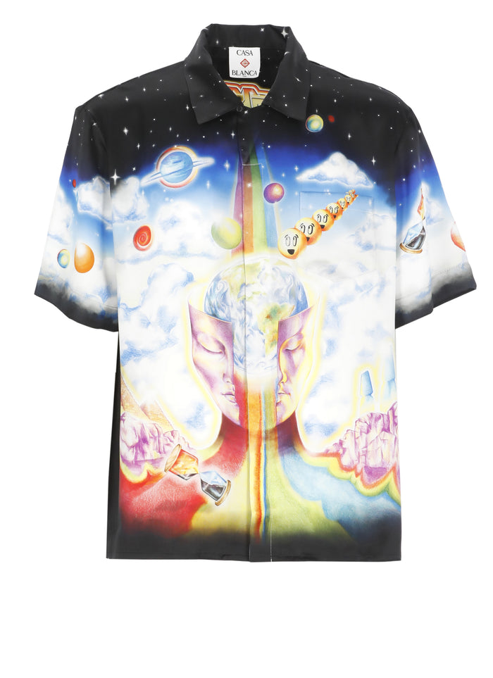 Casablanca Shirts Black Silk