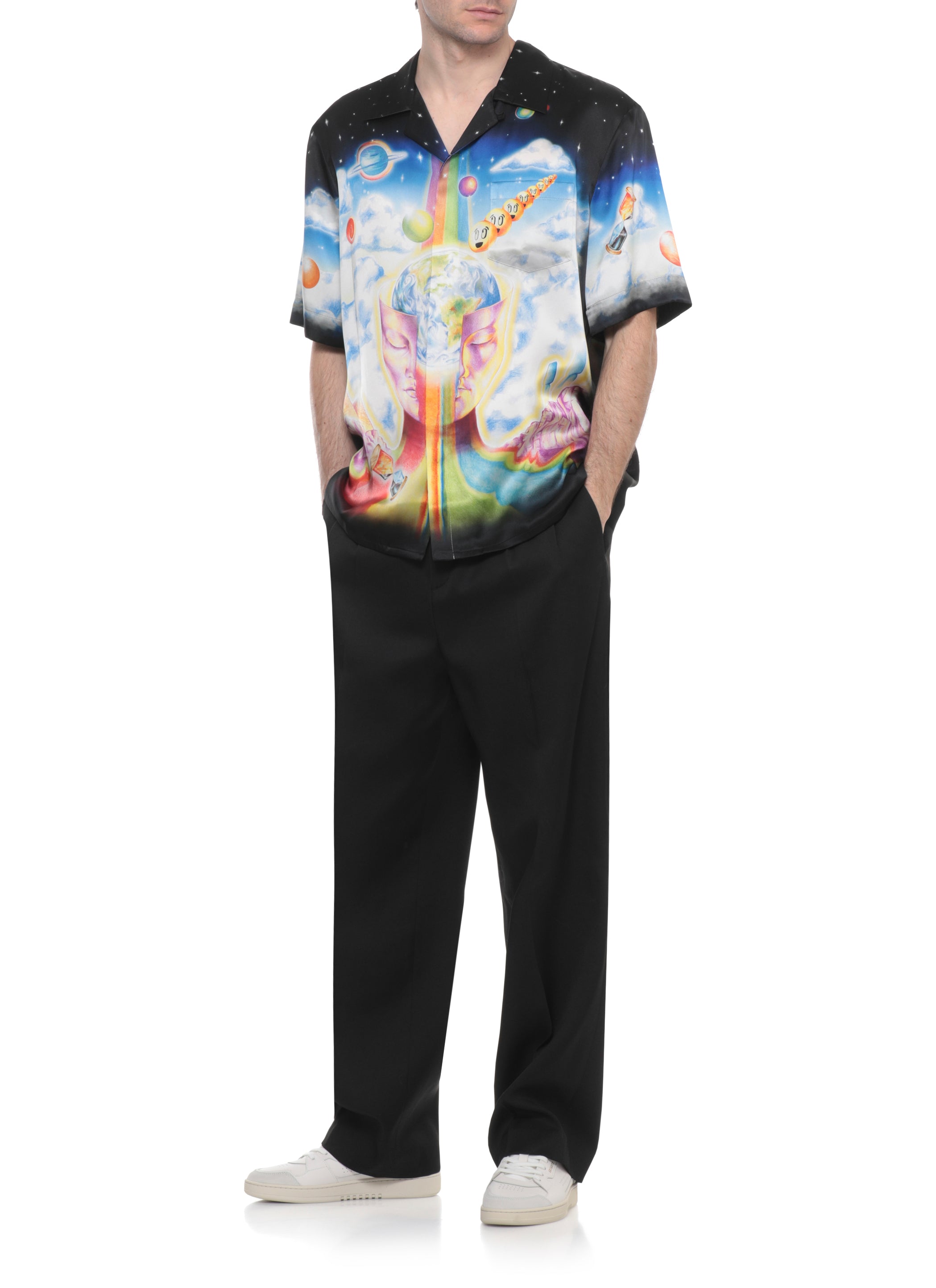 Casablanca Shirts Black Silk