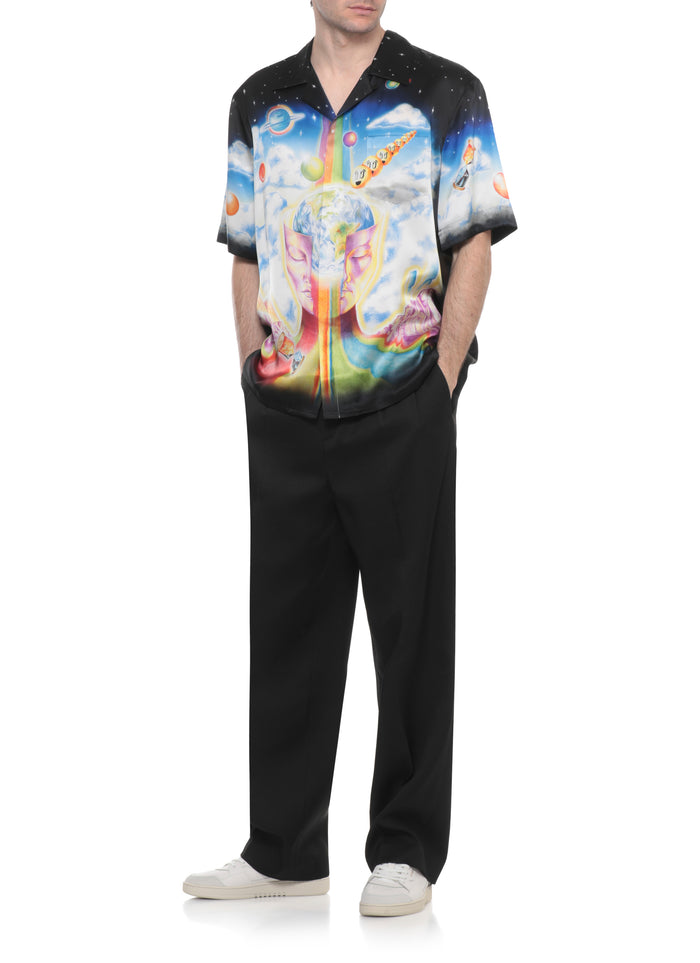 Casablanca Shirts Black Silk