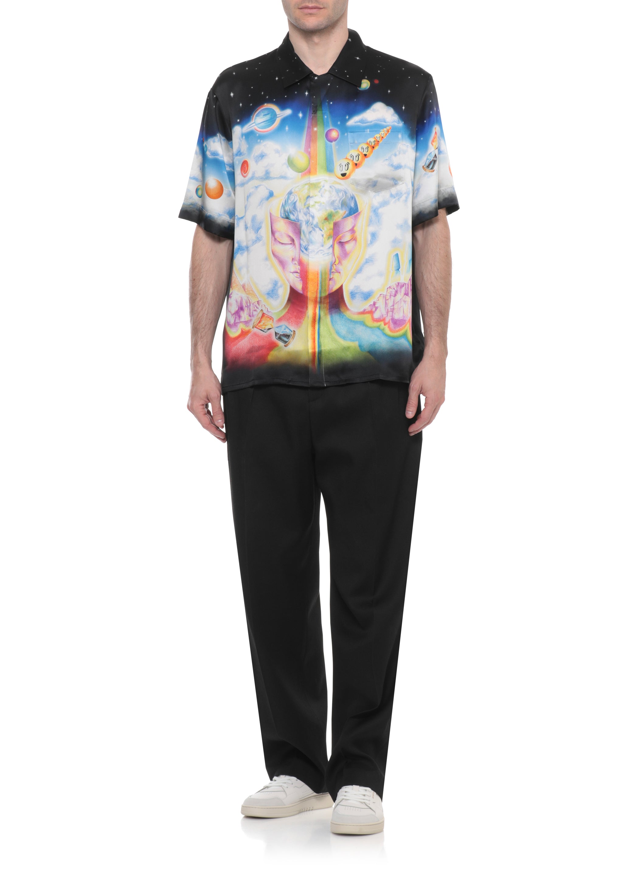 Casablanca Shirts Black Silk