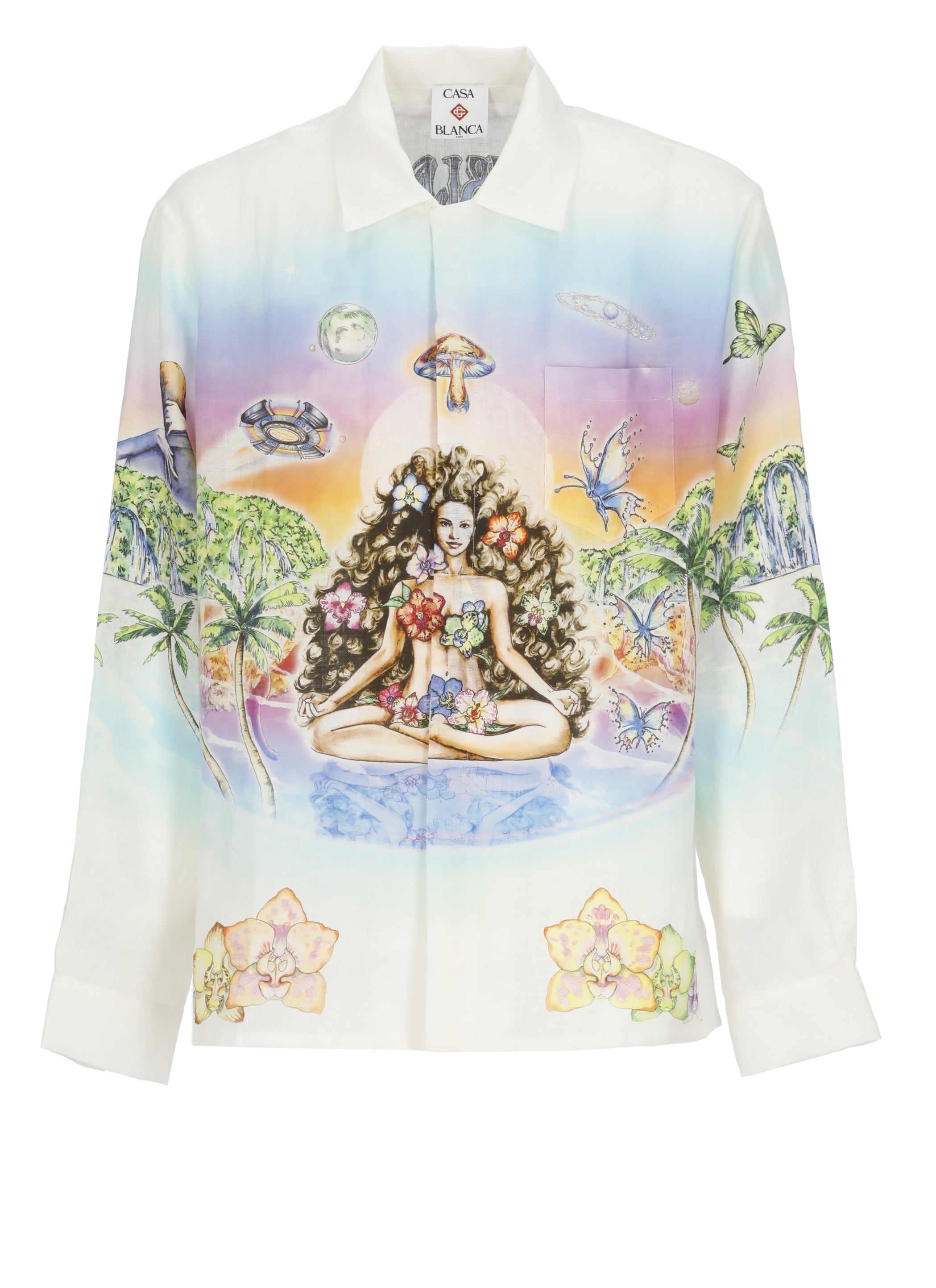 Casablanca Shirts Ivory Linen