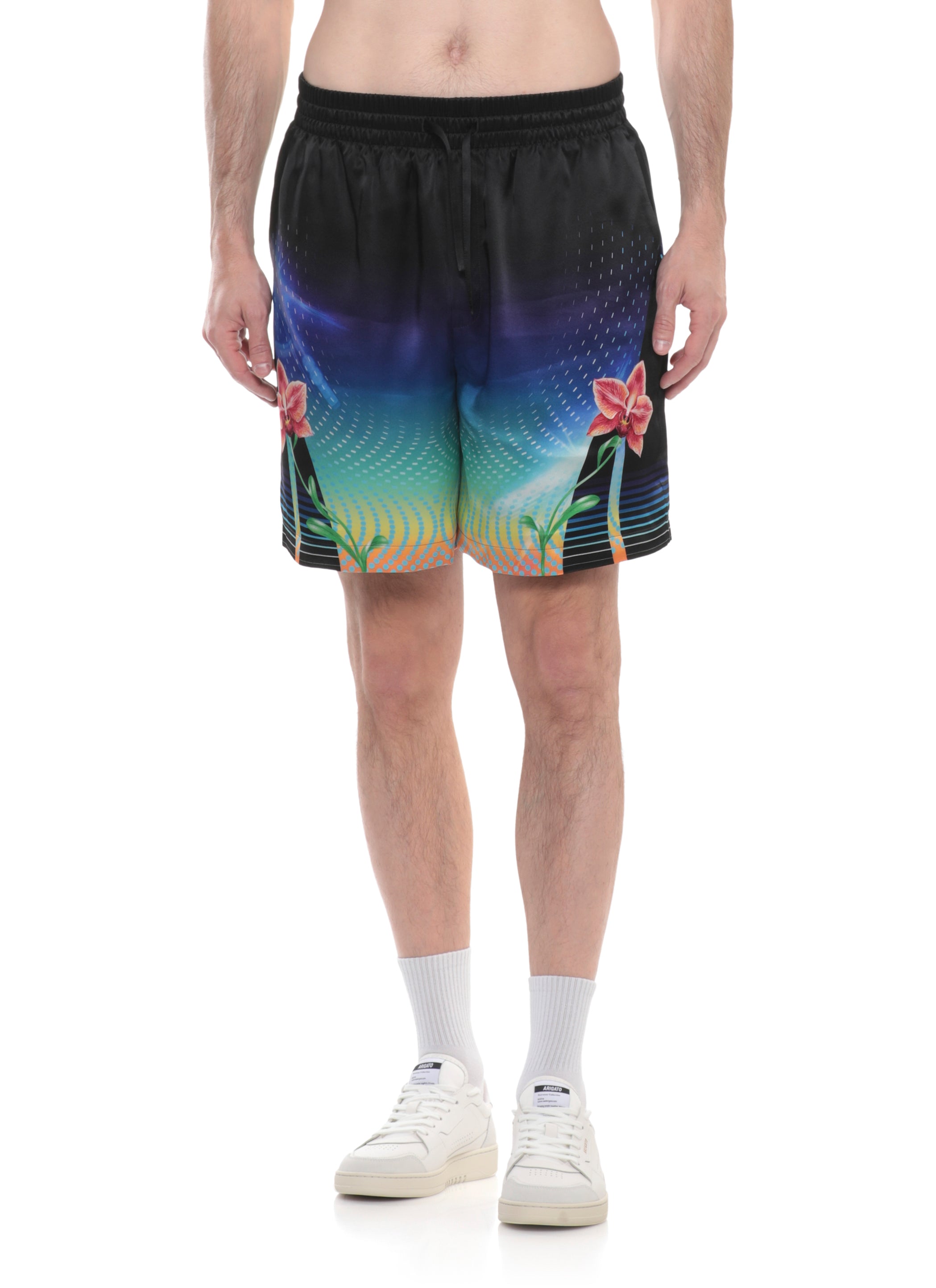 Casablanca Shorts Black Silk