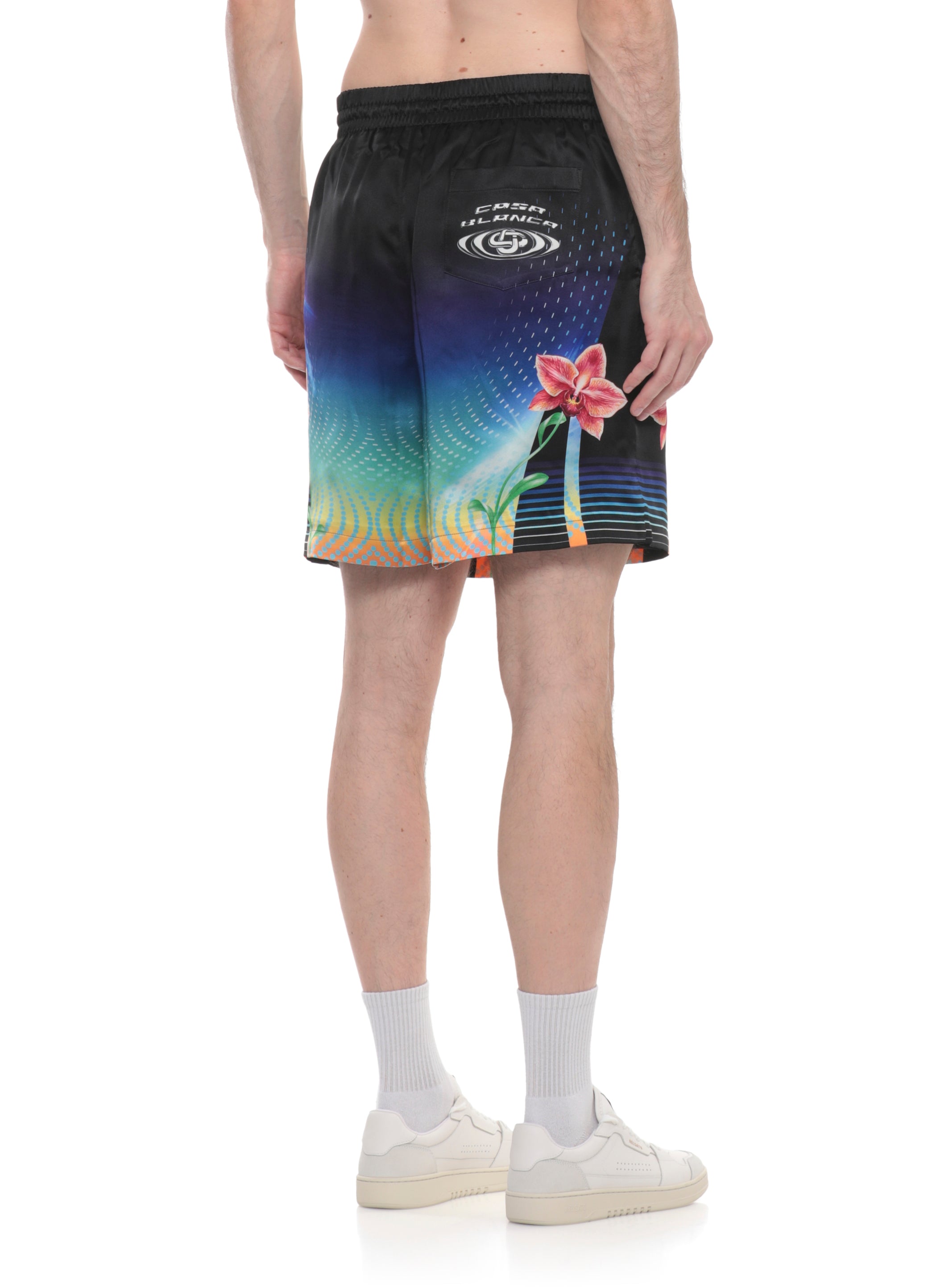 Casablanca Shorts Black Silk