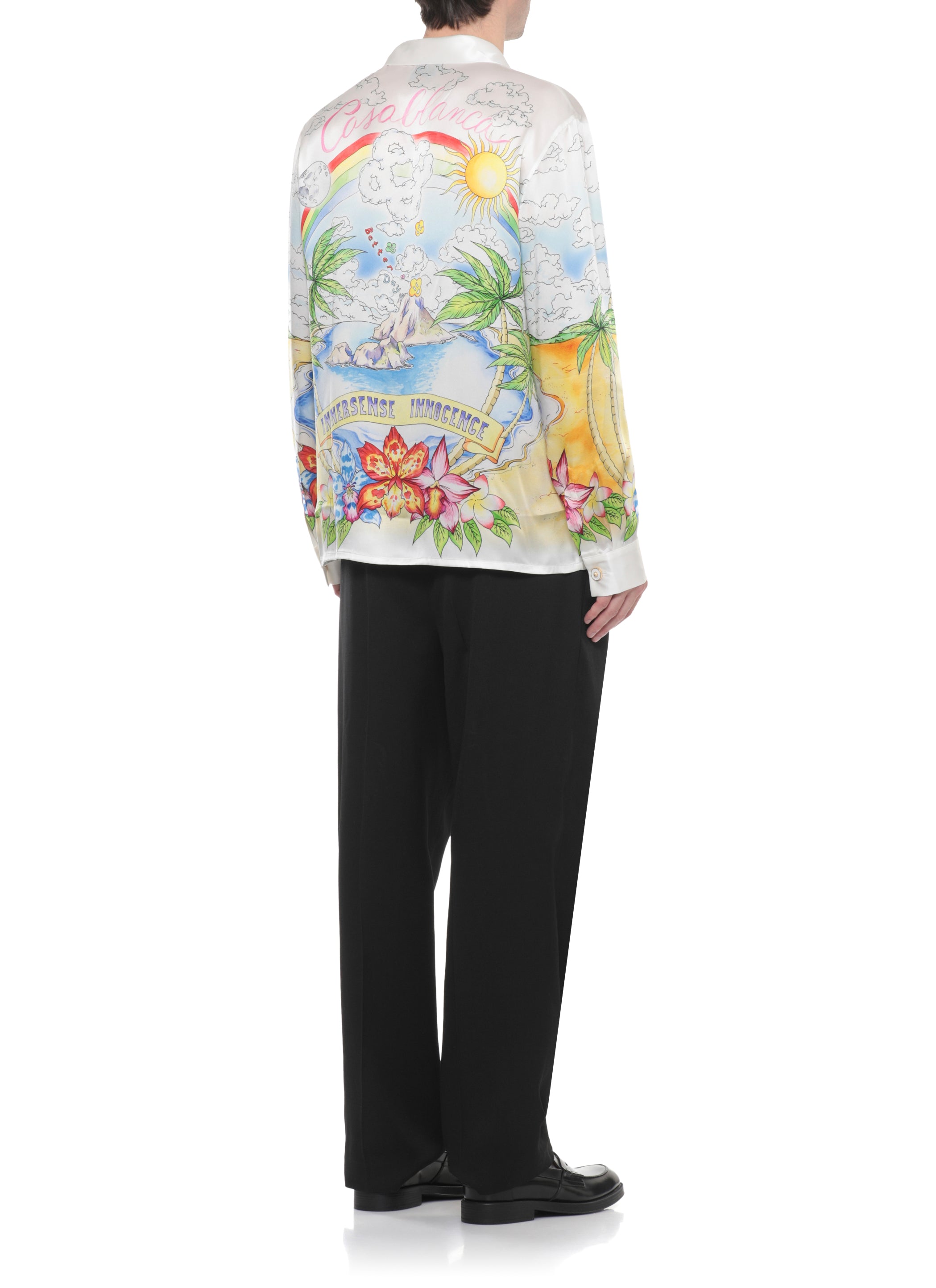 Casablanca Shirts Ivory Silk