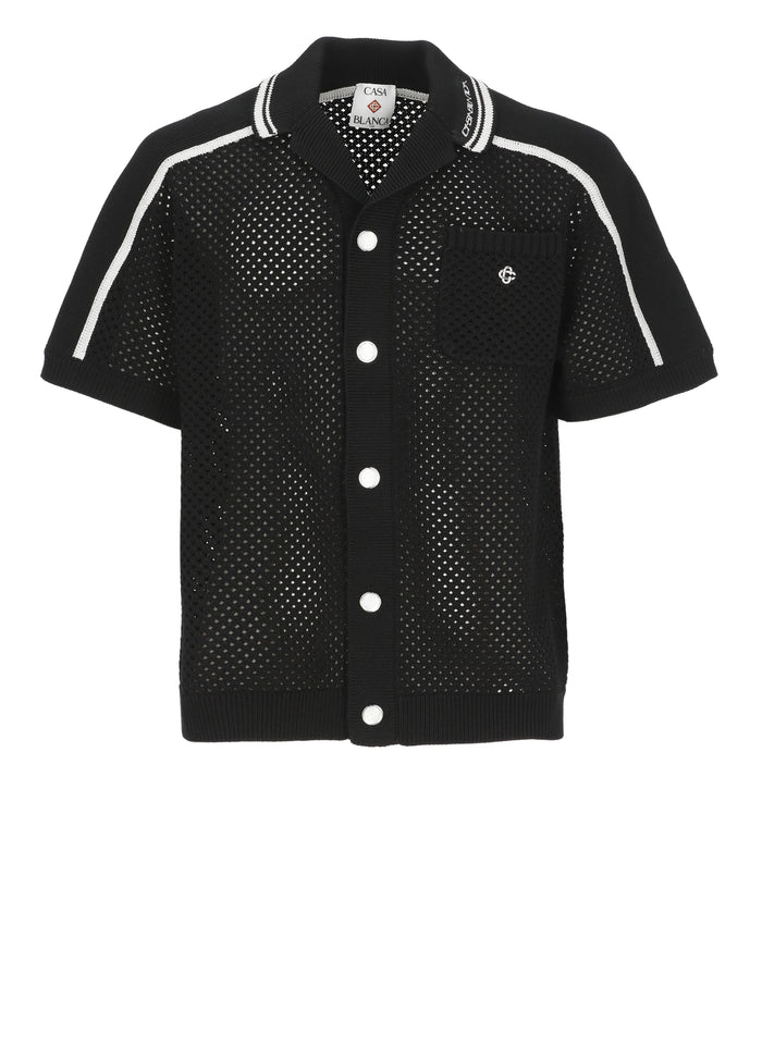 Casablanca Shirts Black Cotton Polyester