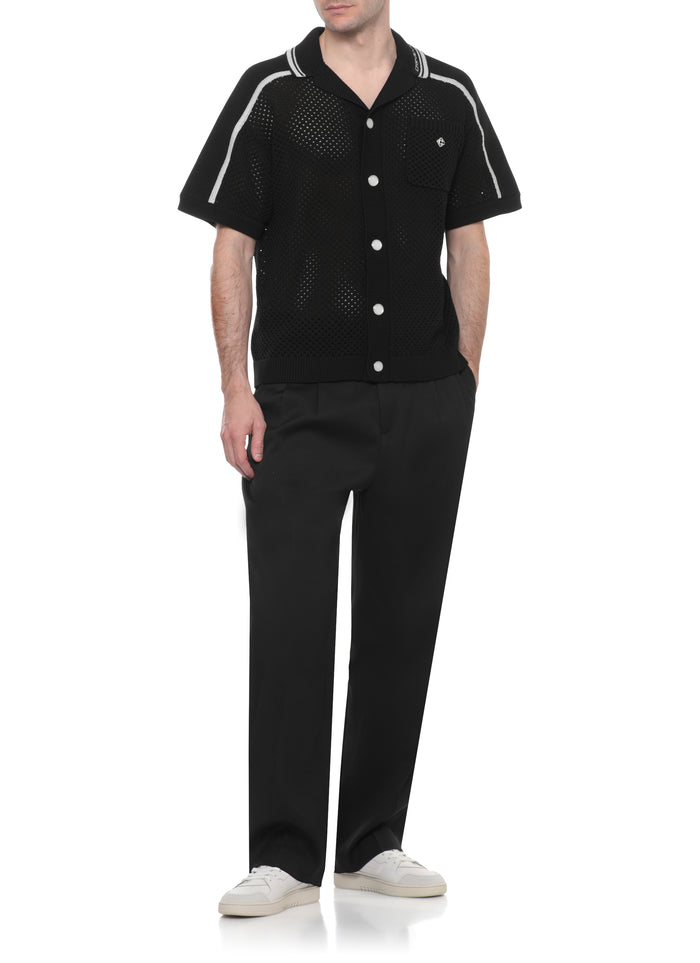 Casablanca Shirts Black Cotton Polyester