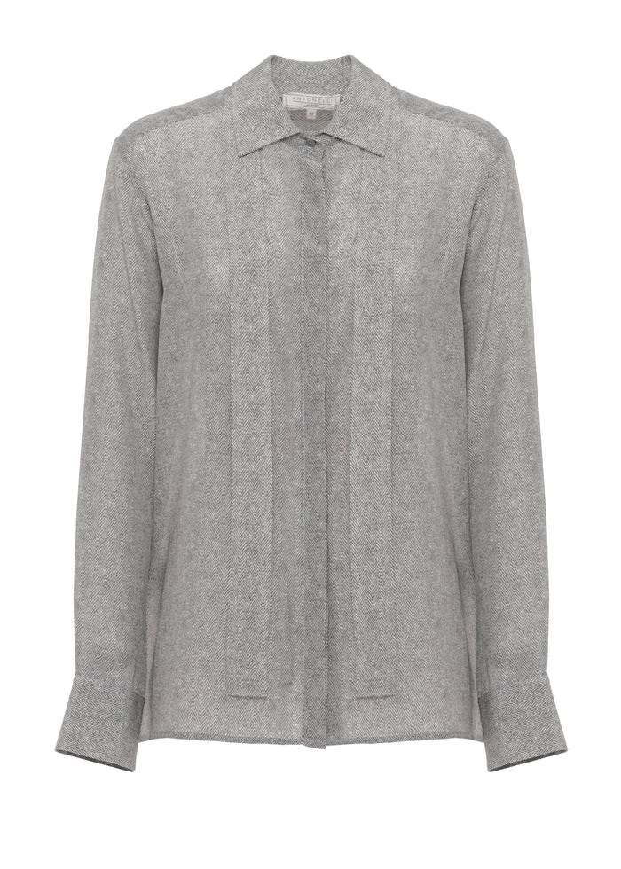 Antonelli Firenze Shirts Grey Silk