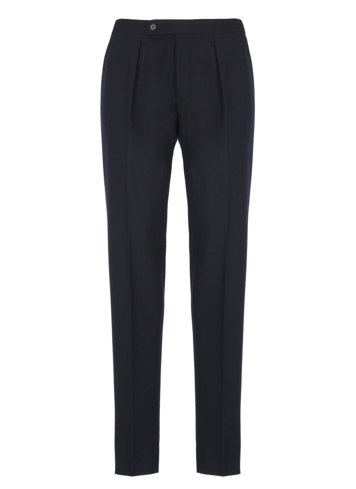 Incotex Trousers Blue Wool Pocket Lining: Cotton
