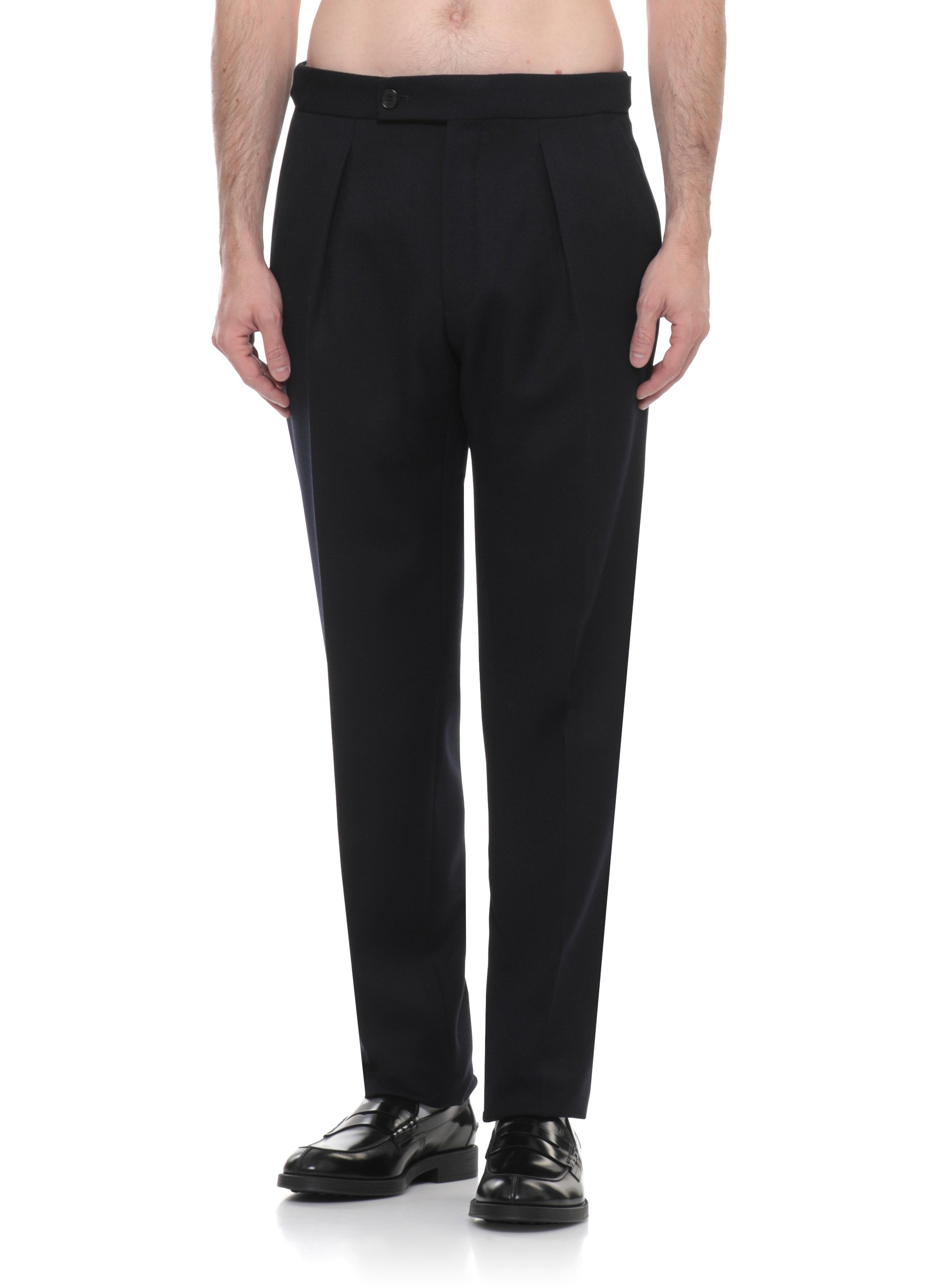 Incotex Trousers Blue Wool Pocket Lining: Cotton