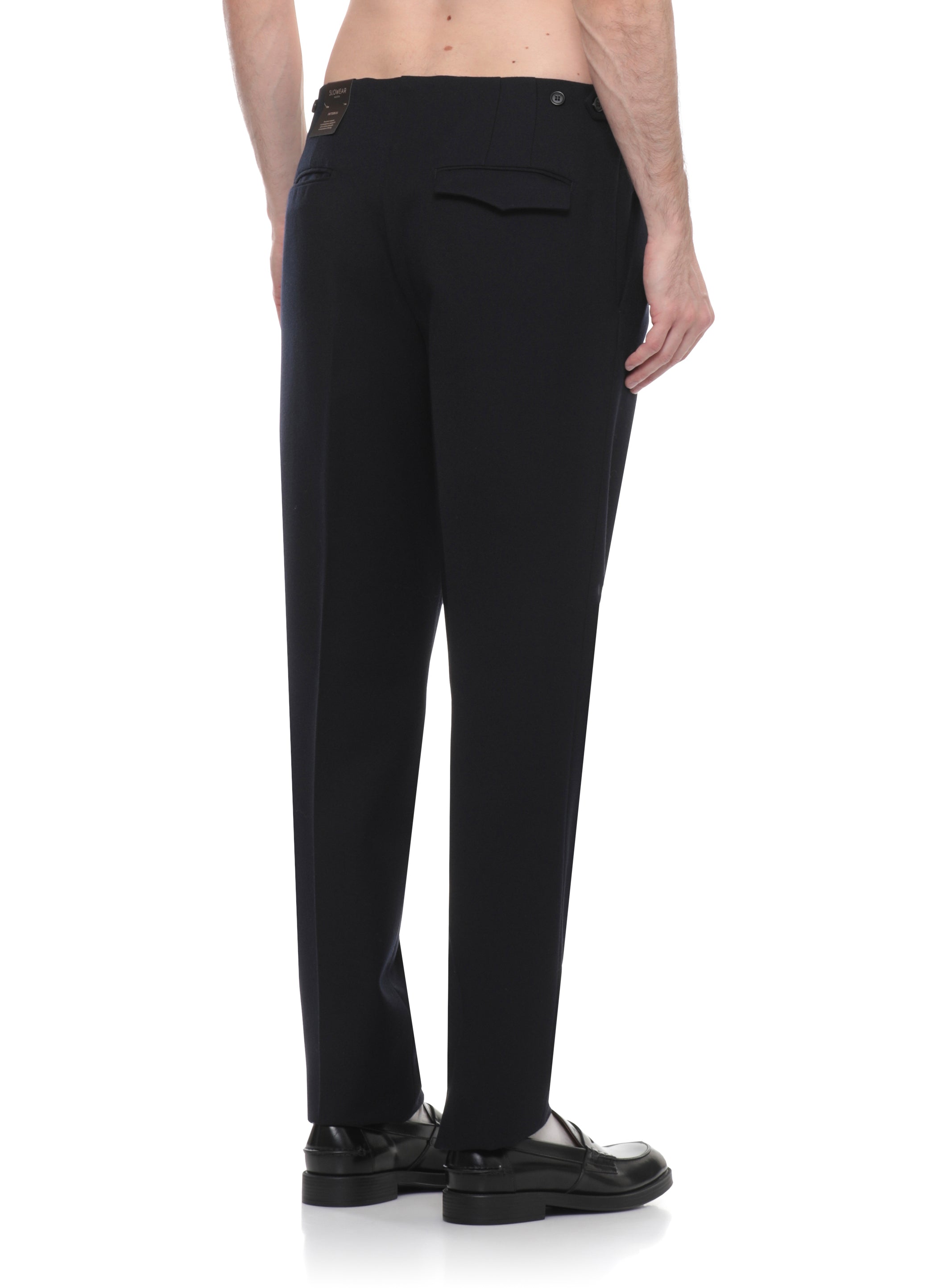 Incotex Trousers Blue Wool Pocket Lining: Cotton