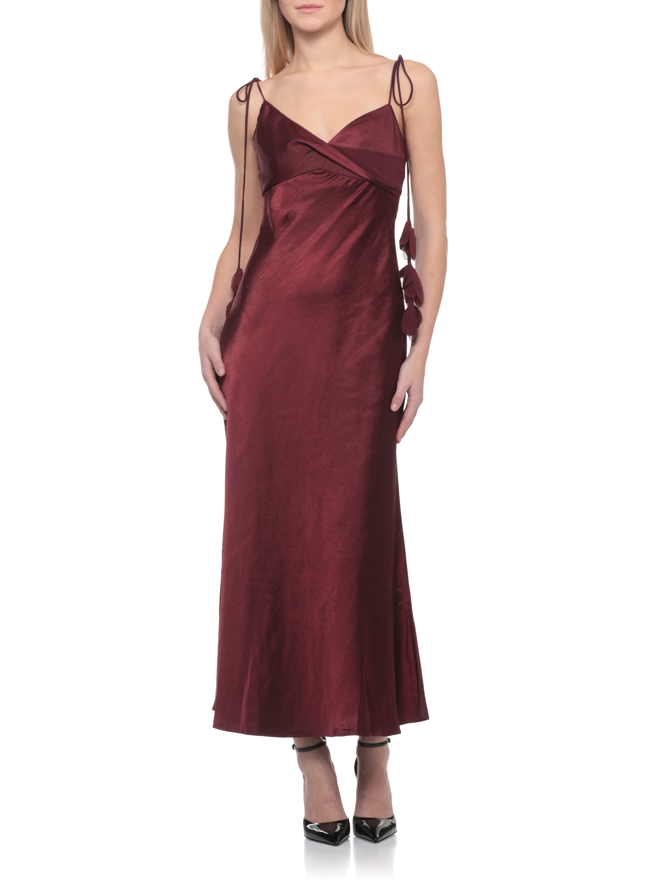 SELF PORTRAIT Dresses Bordeaux Polyester
