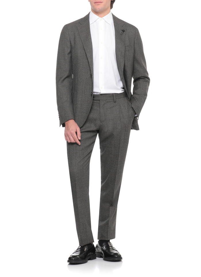 Lardini Suit Grey Wool Lining: Viscose Cupro