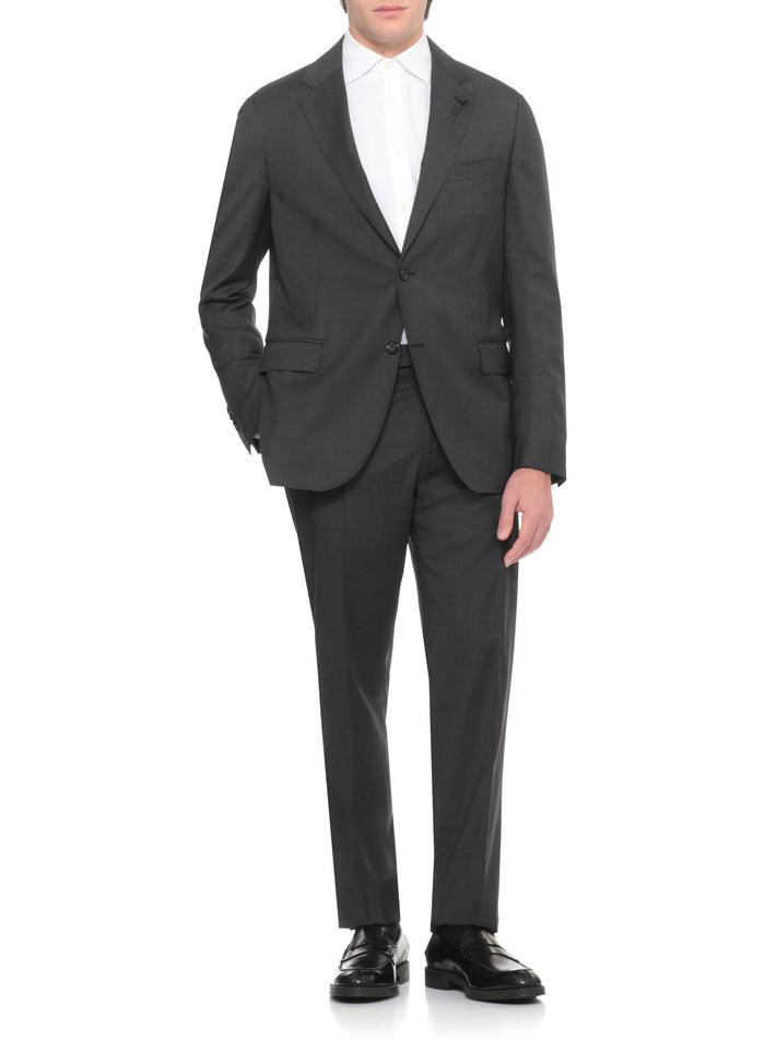 Lardini Suit Grey Wool Lining: Viscose Cupro