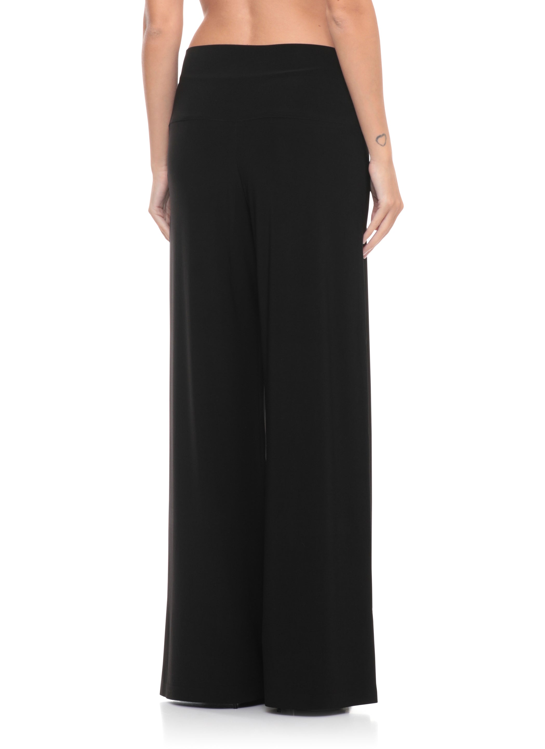Norma Kamali Trousers Black Polyester Elastane