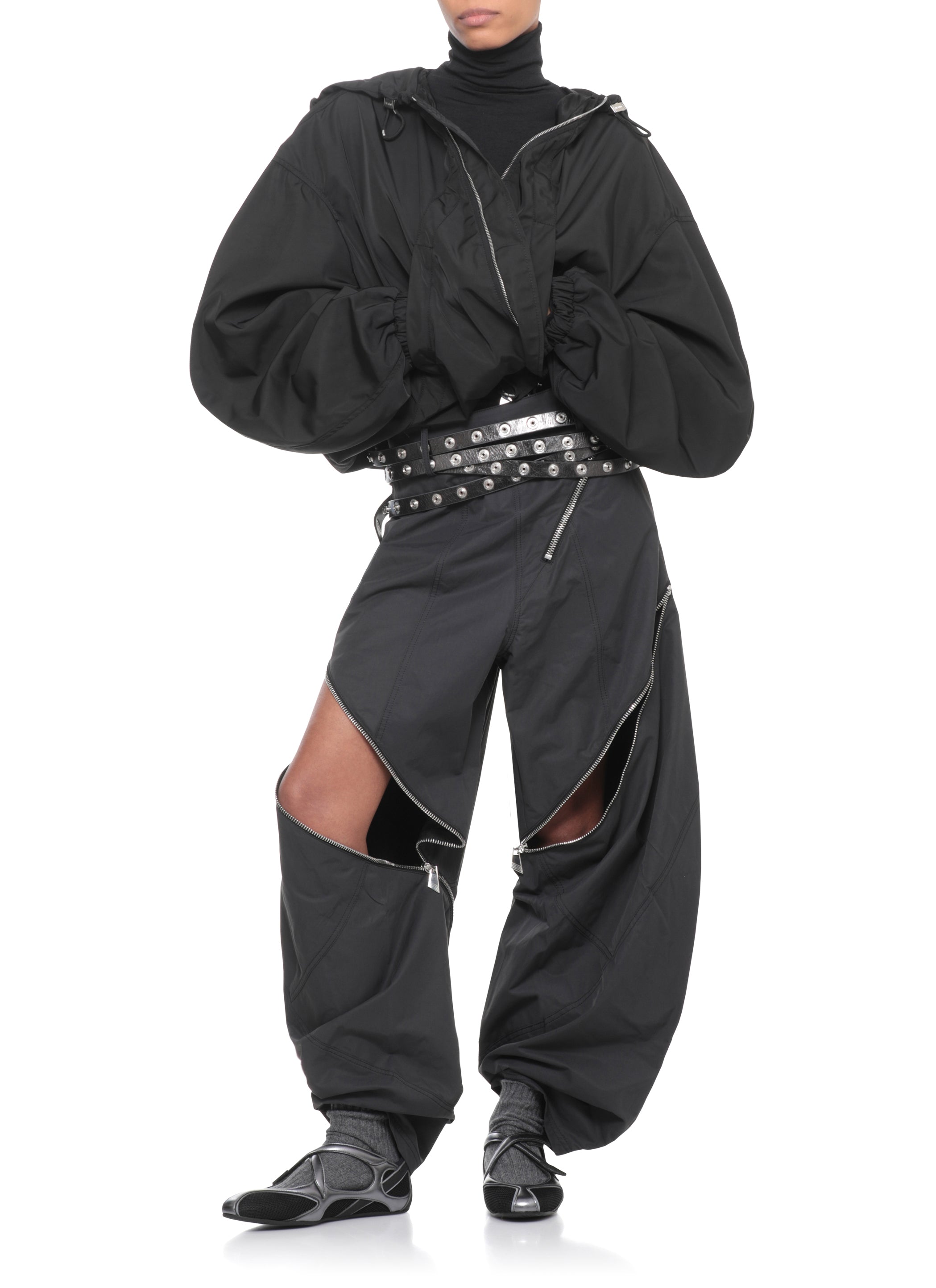 The Attico Flat shoes Black Polyurethane