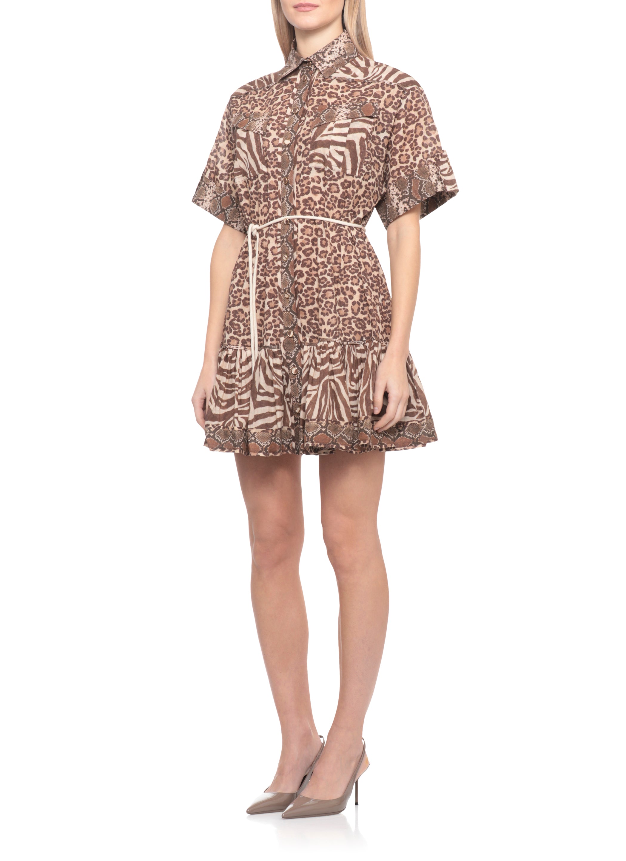 Zimmermann Dresses Brown Cotton