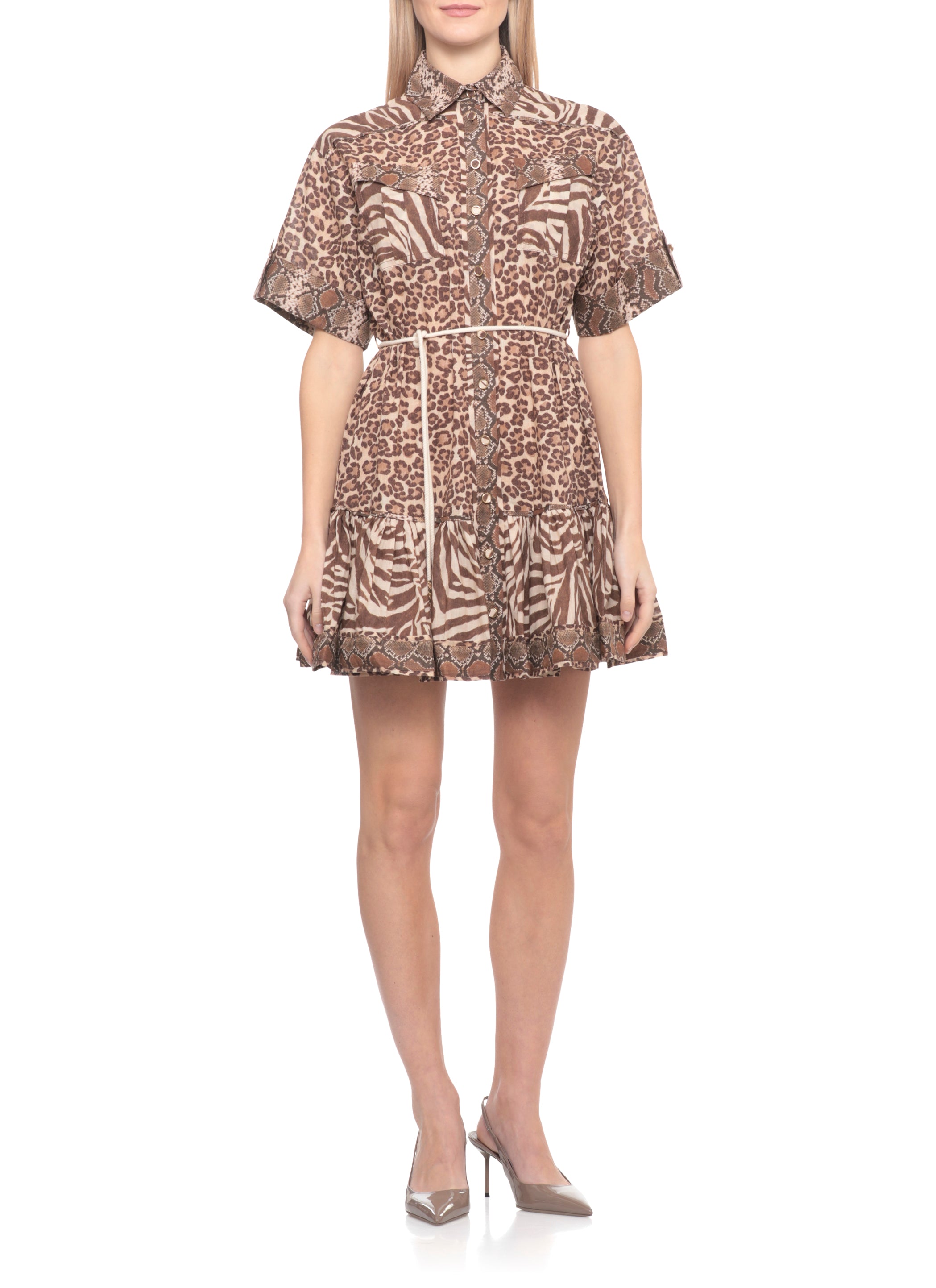 Zimmermann Dresses Brown Cotton