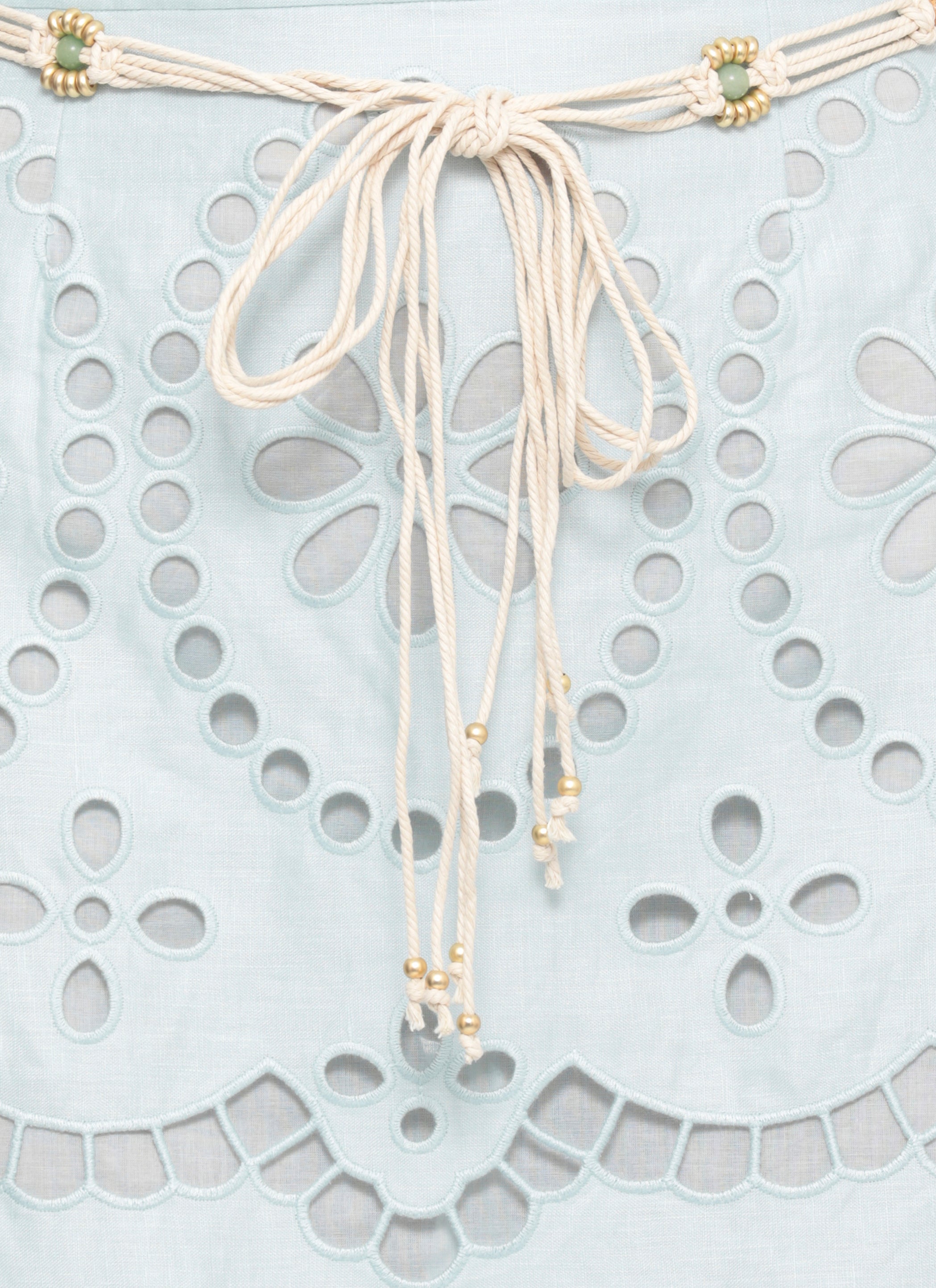 Zimmermann Skirts Light Blue Linen