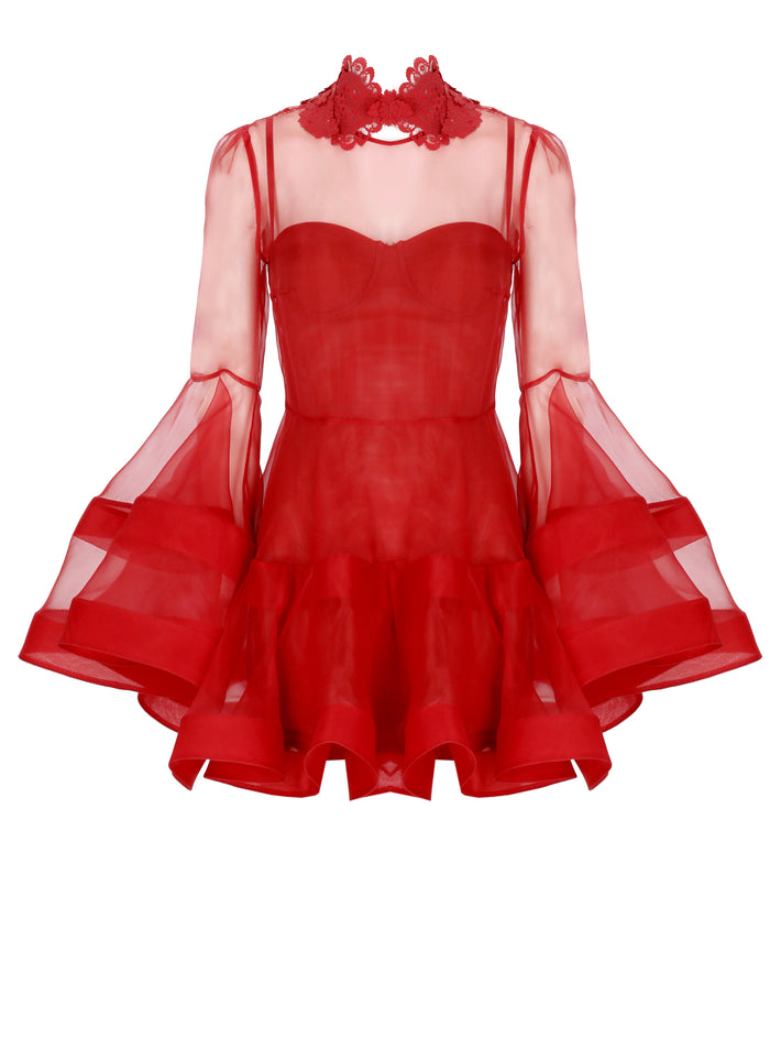 Zimmermann Dresses Red Silk Details: Polyester