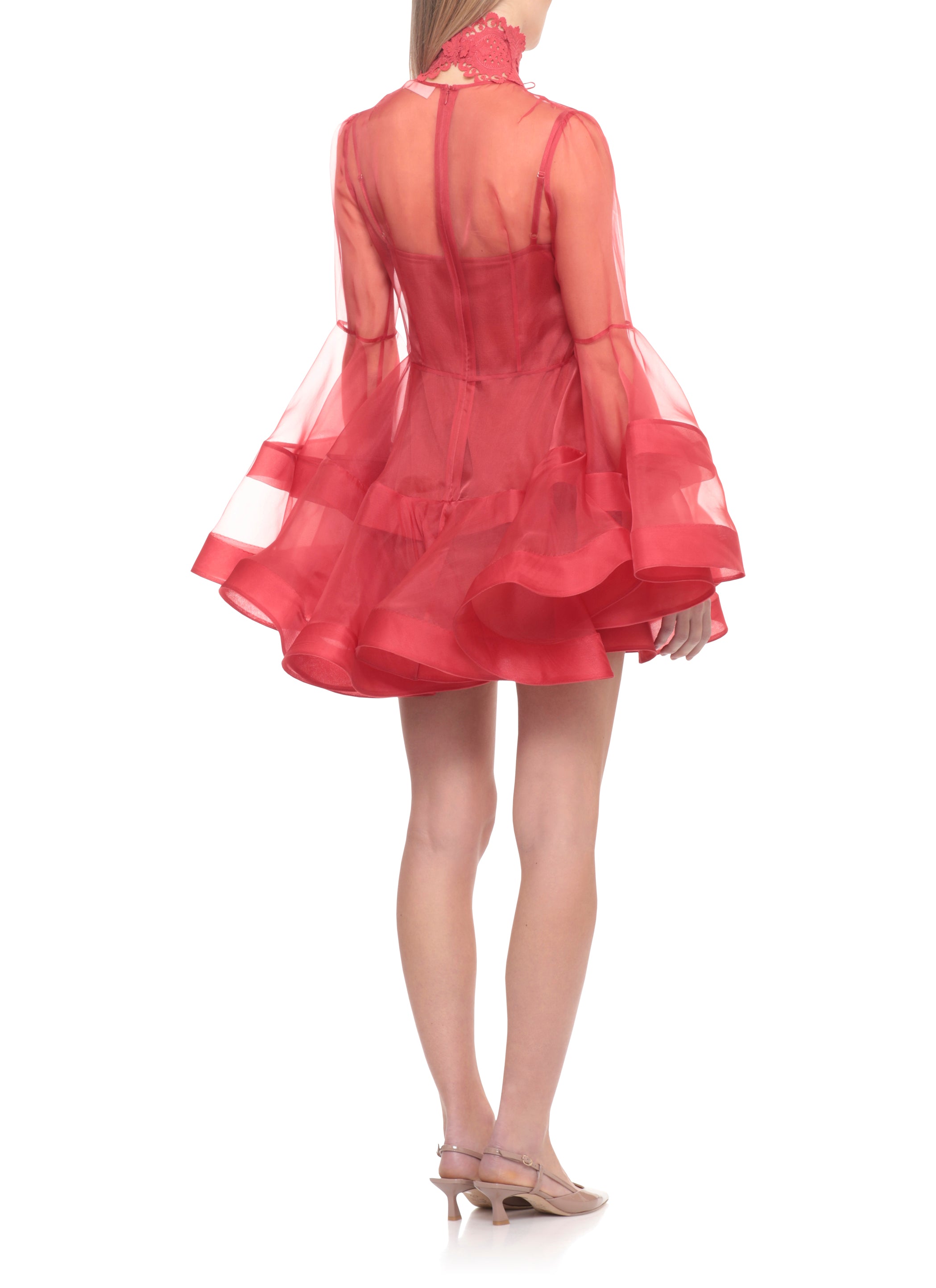 Zimmermann Dresses Red Silk Details: Polyester