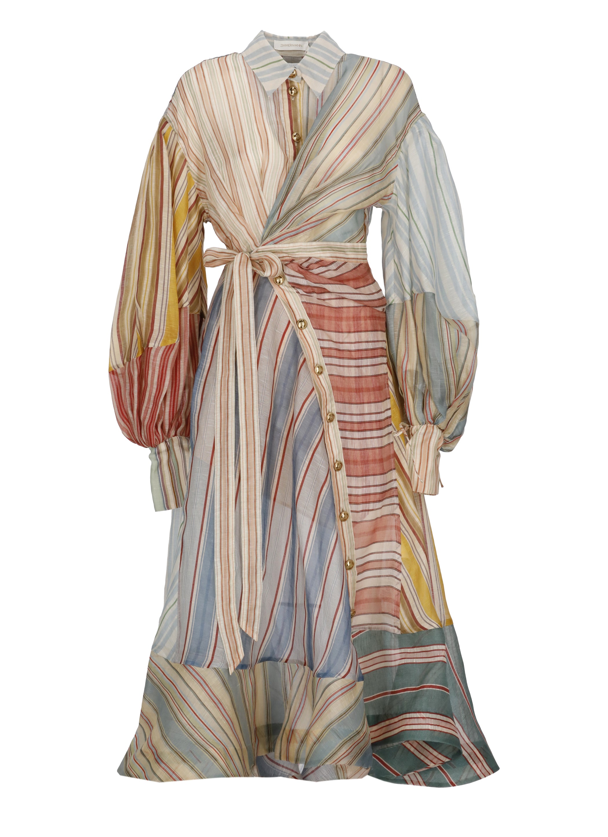 Zimmermann Dresses Beige Linen Silk Lining: Cotton