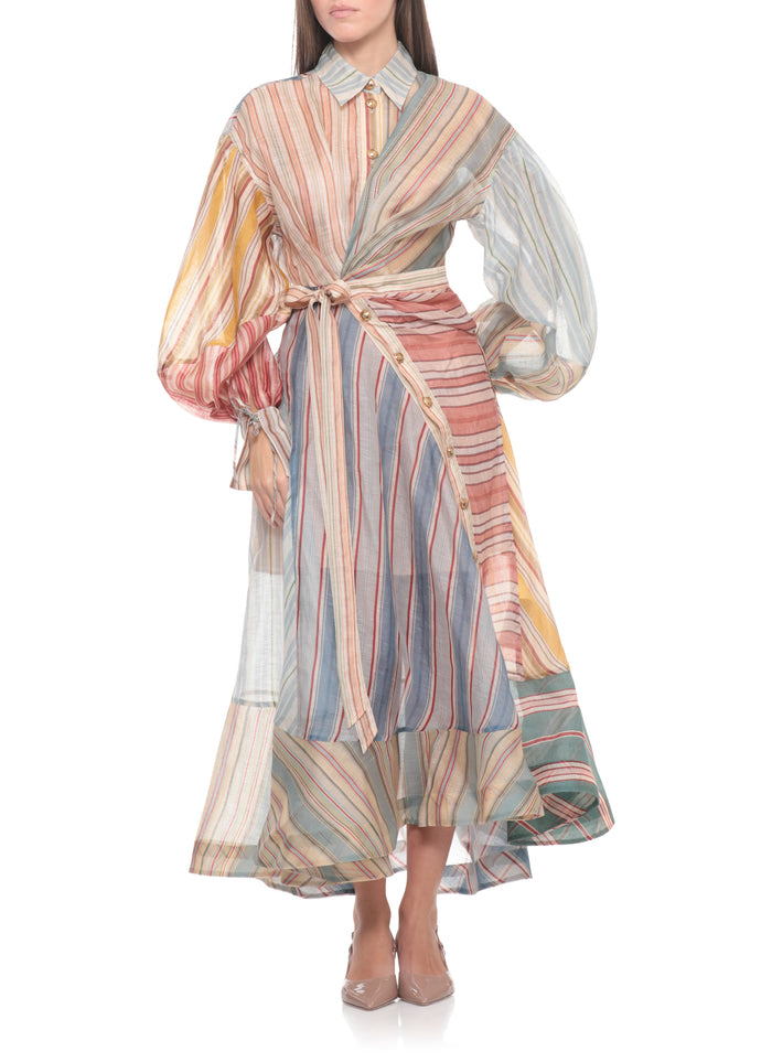 Zimmermann Dresses Beige Linen Silk Lining: Cotton