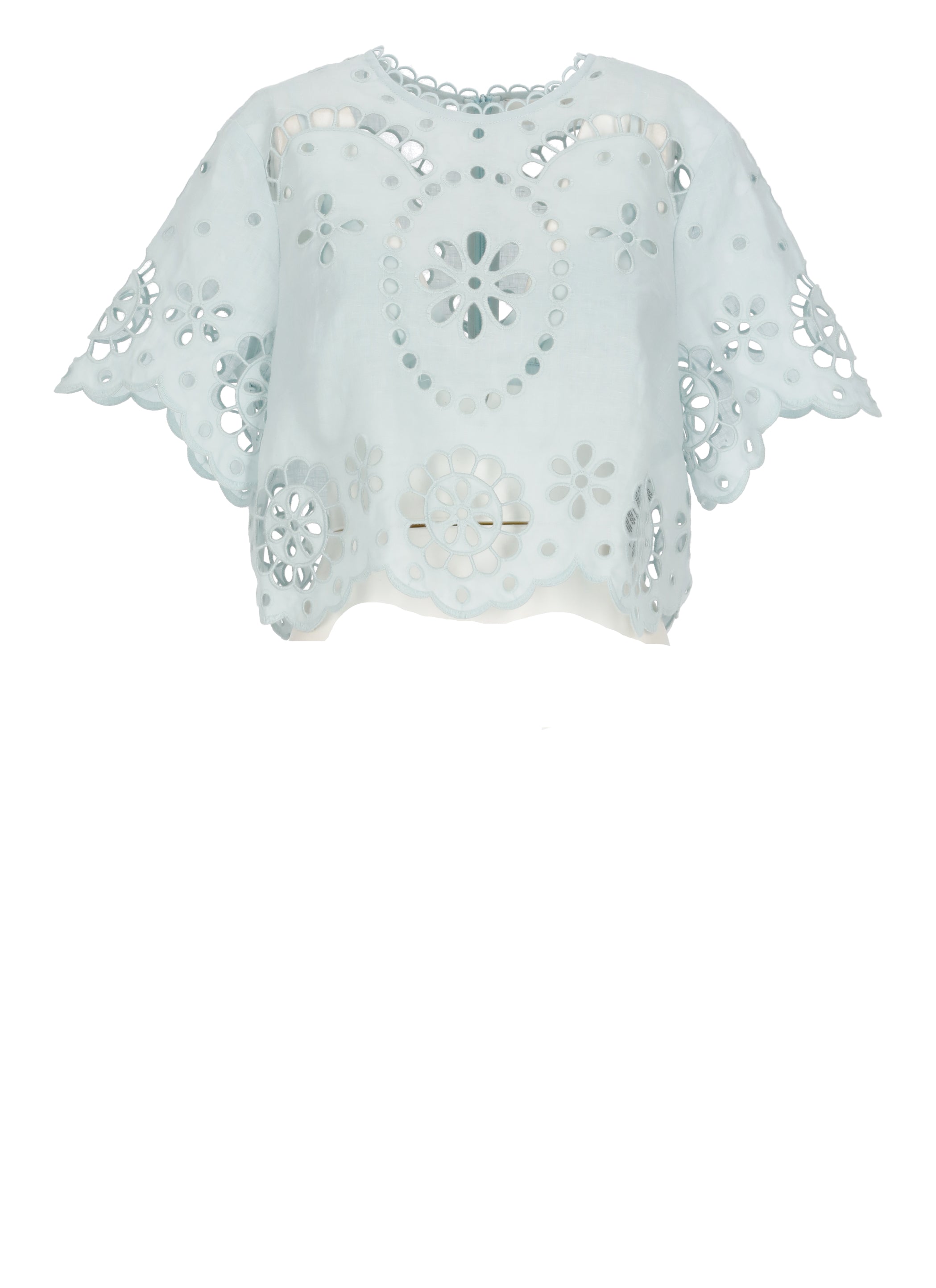 Zimmermann T-shirts and Polos Light Blue Linen