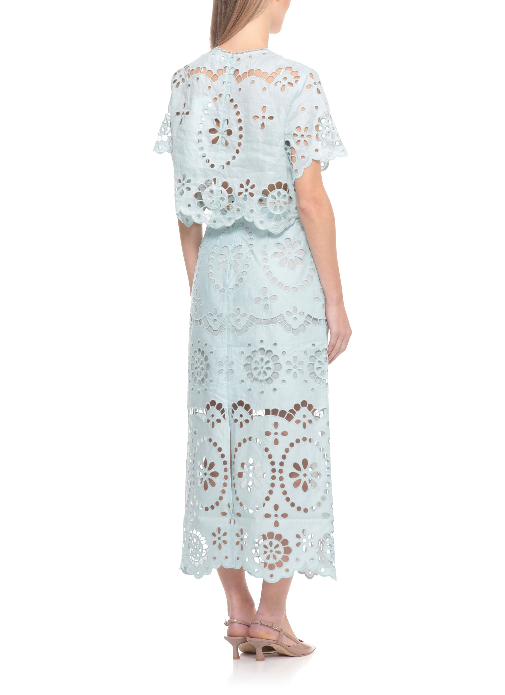 Zimmermann T-shirts and Polos Light Blue Linen