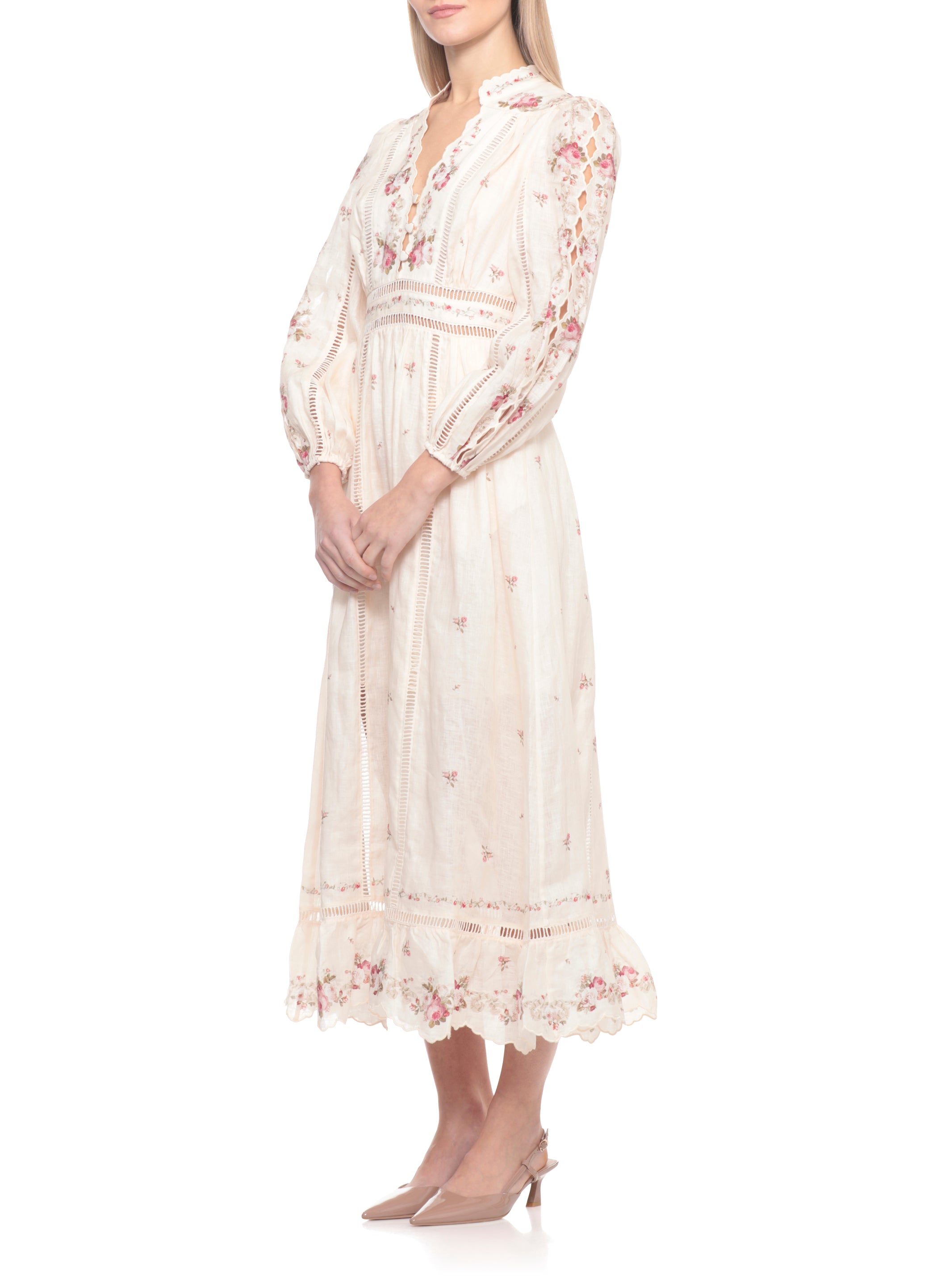 Zimmermann Dresses Pink Linen