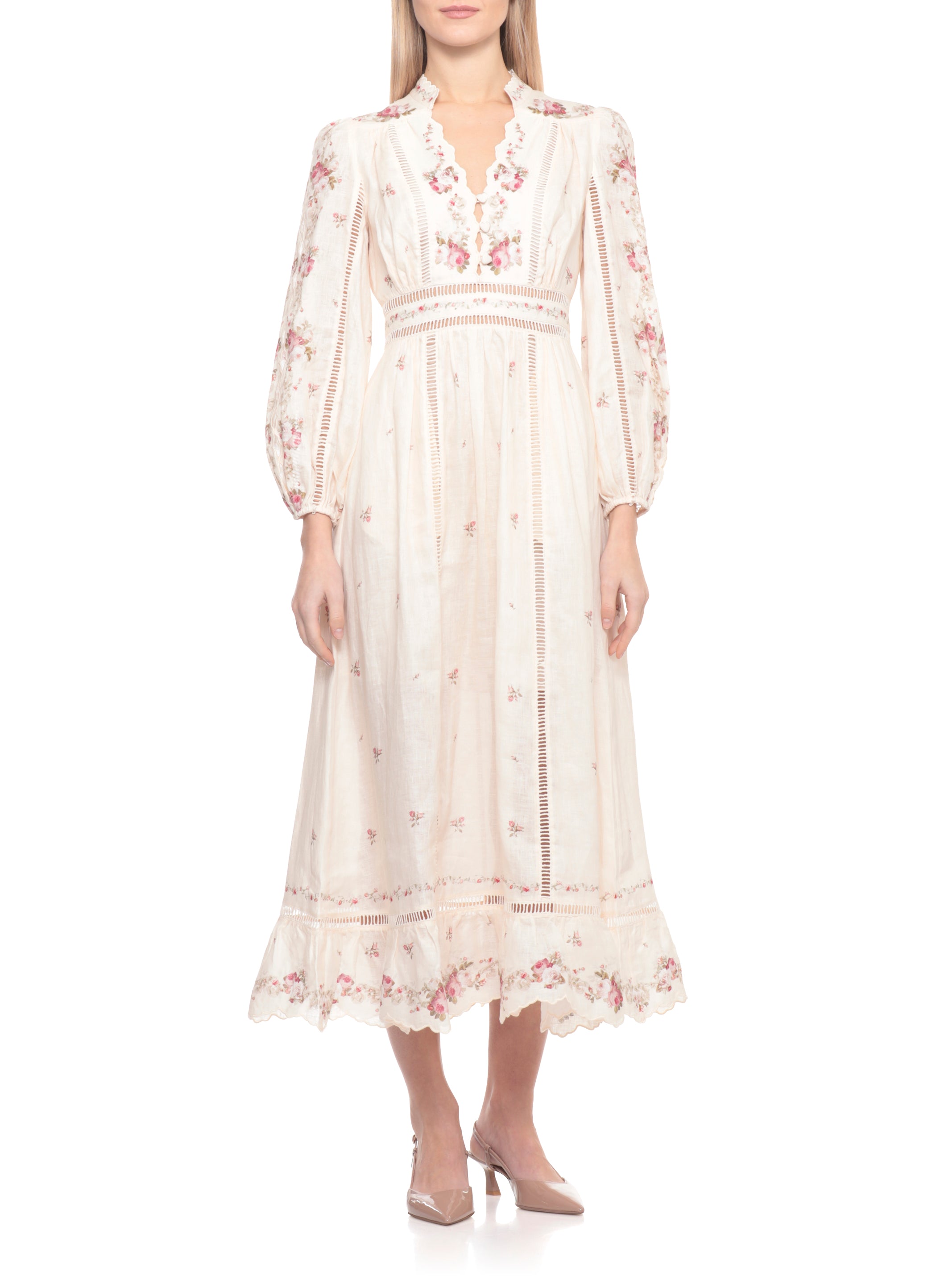 Zimmermann Dresses Pink Linen