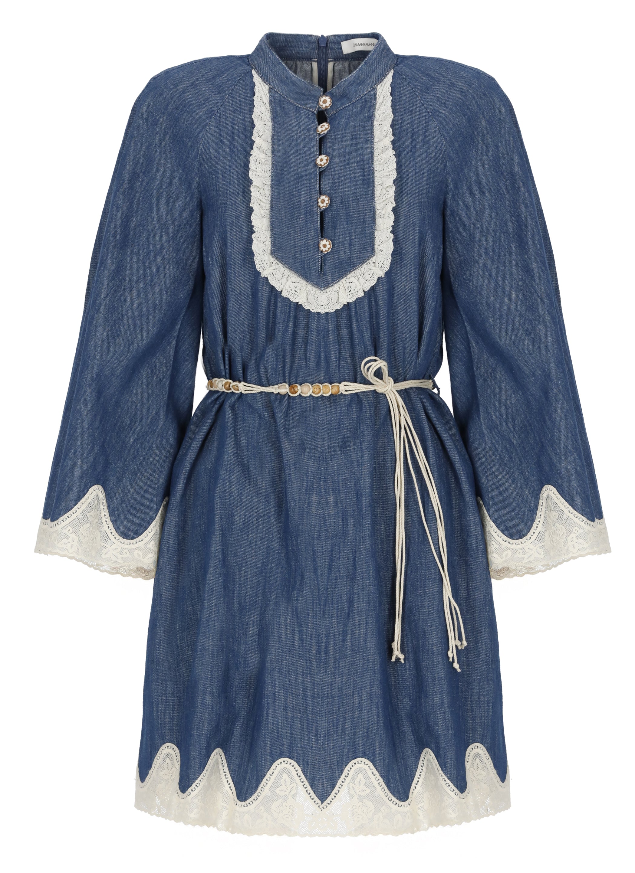 Zimmermann Dresses Blue Cotton Details: Polyester