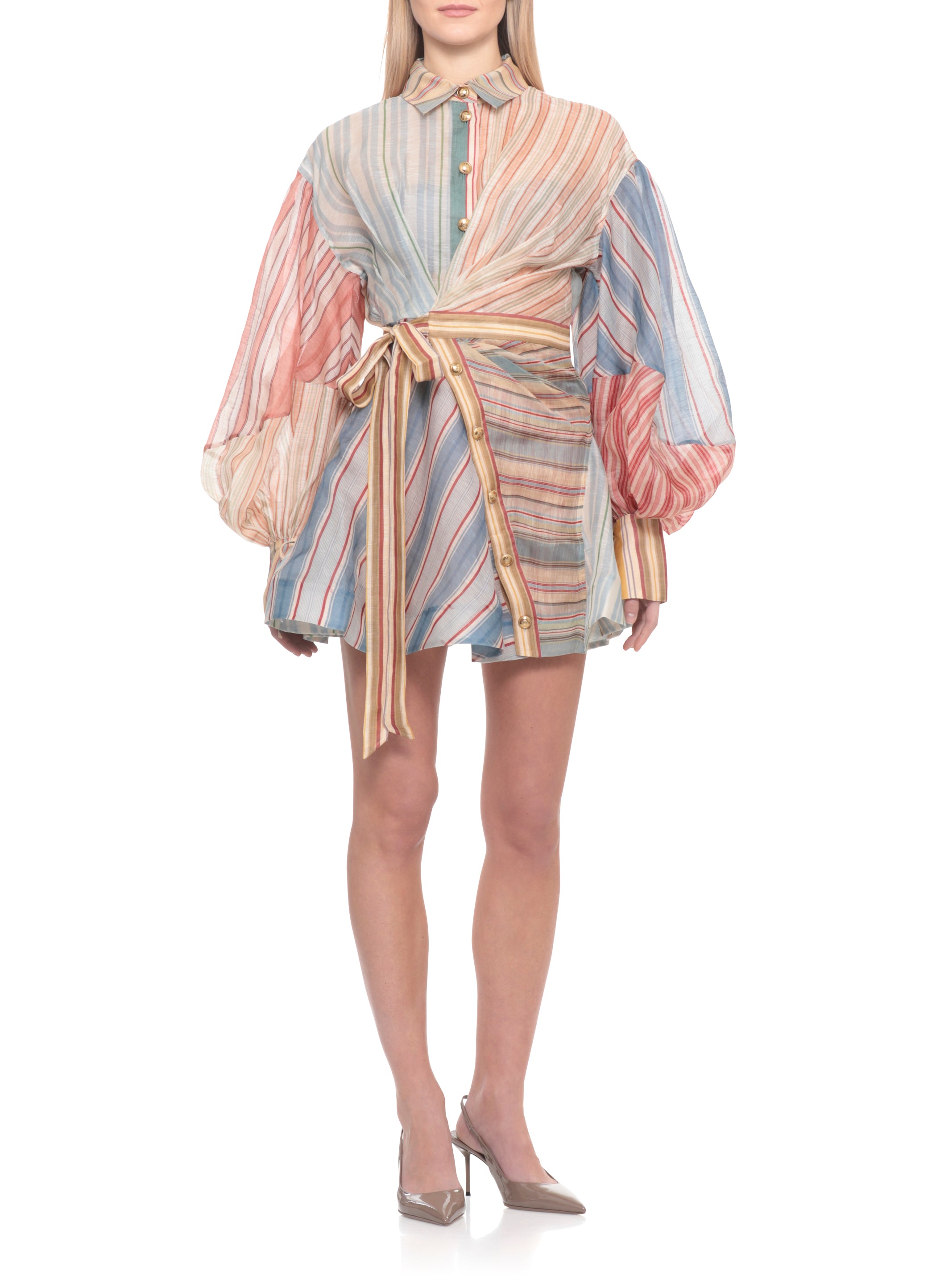 Zimmermann Dresses MultiColour Linen Silk Lining: Cotton