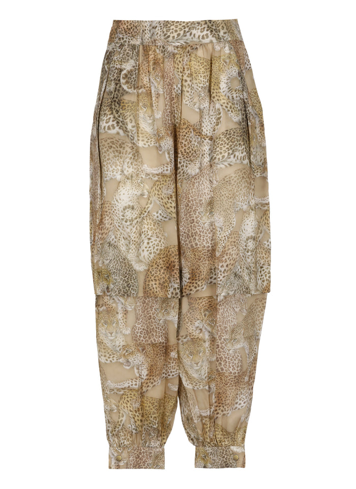 Zimmermann Trousers Beige Silk
